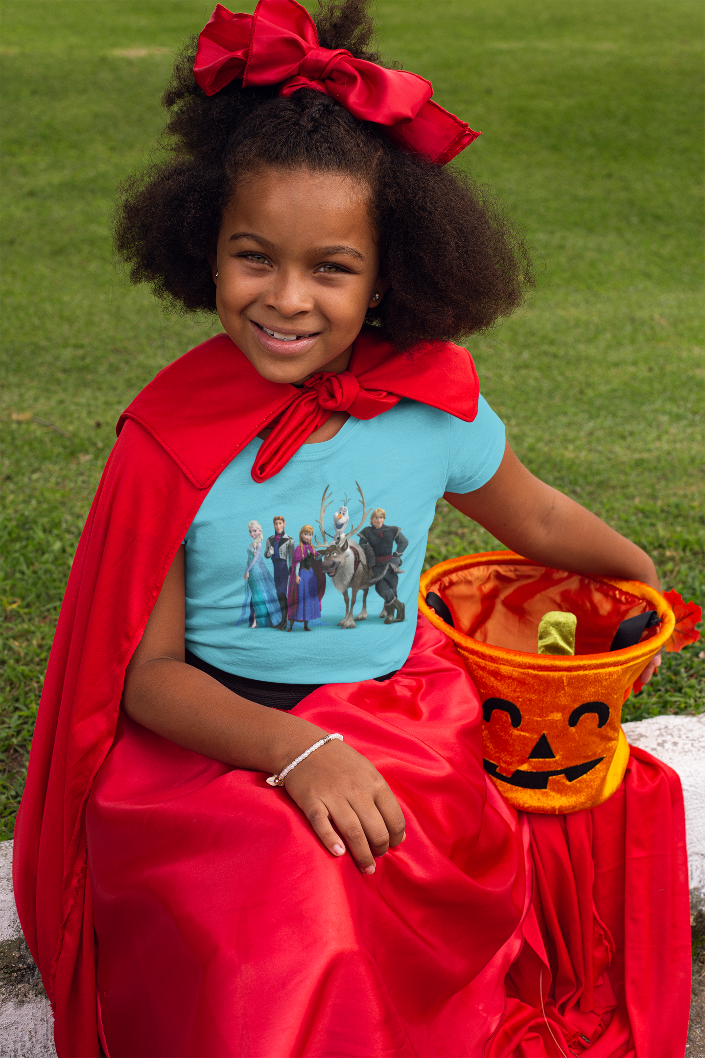 Cute Princess Half Sleeves T-Shirt For Girls -FunkyTeesClub