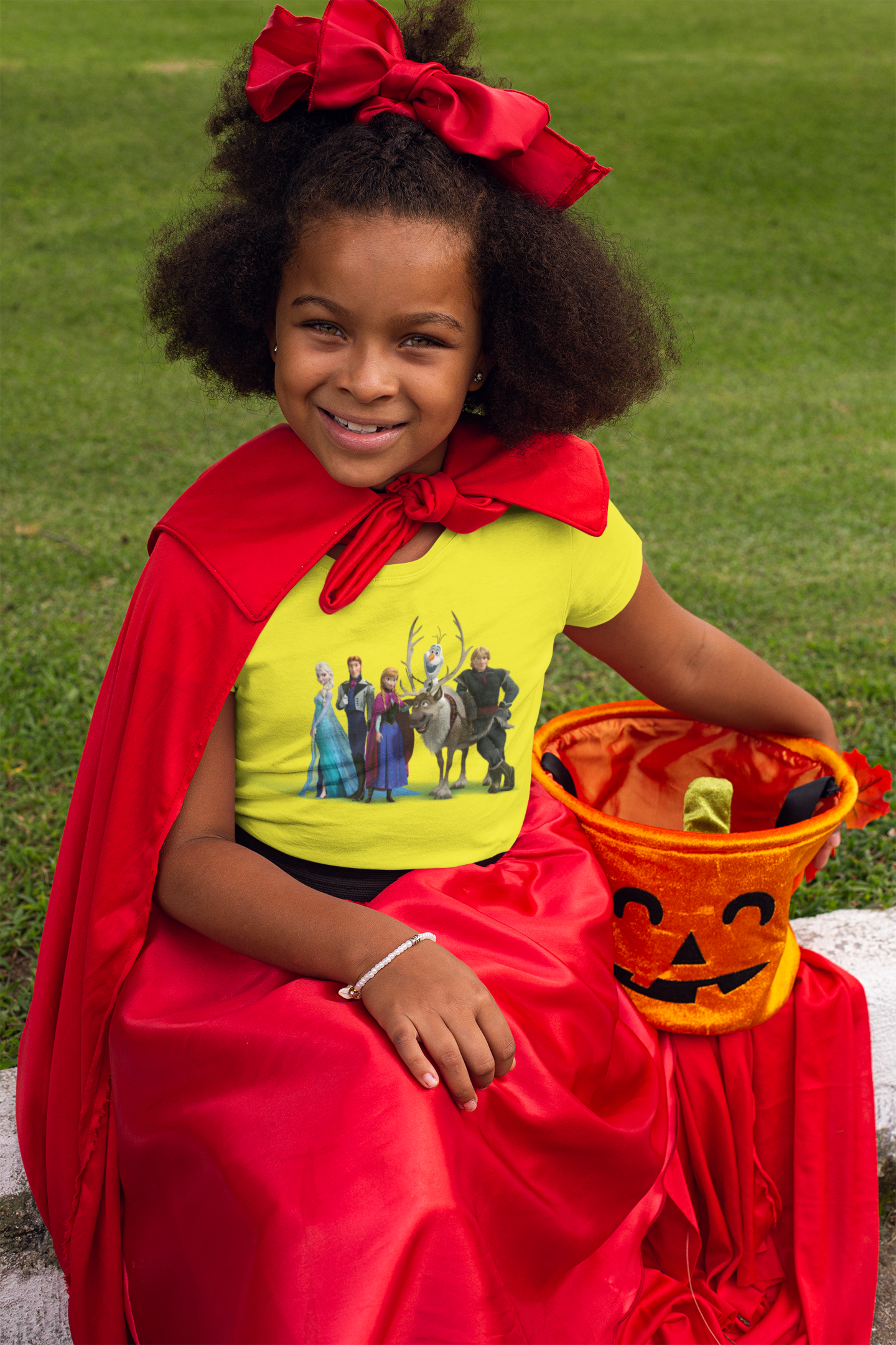 Cute Princess Half Sleeves T-Shirt For Girls -FunkyTeesClub