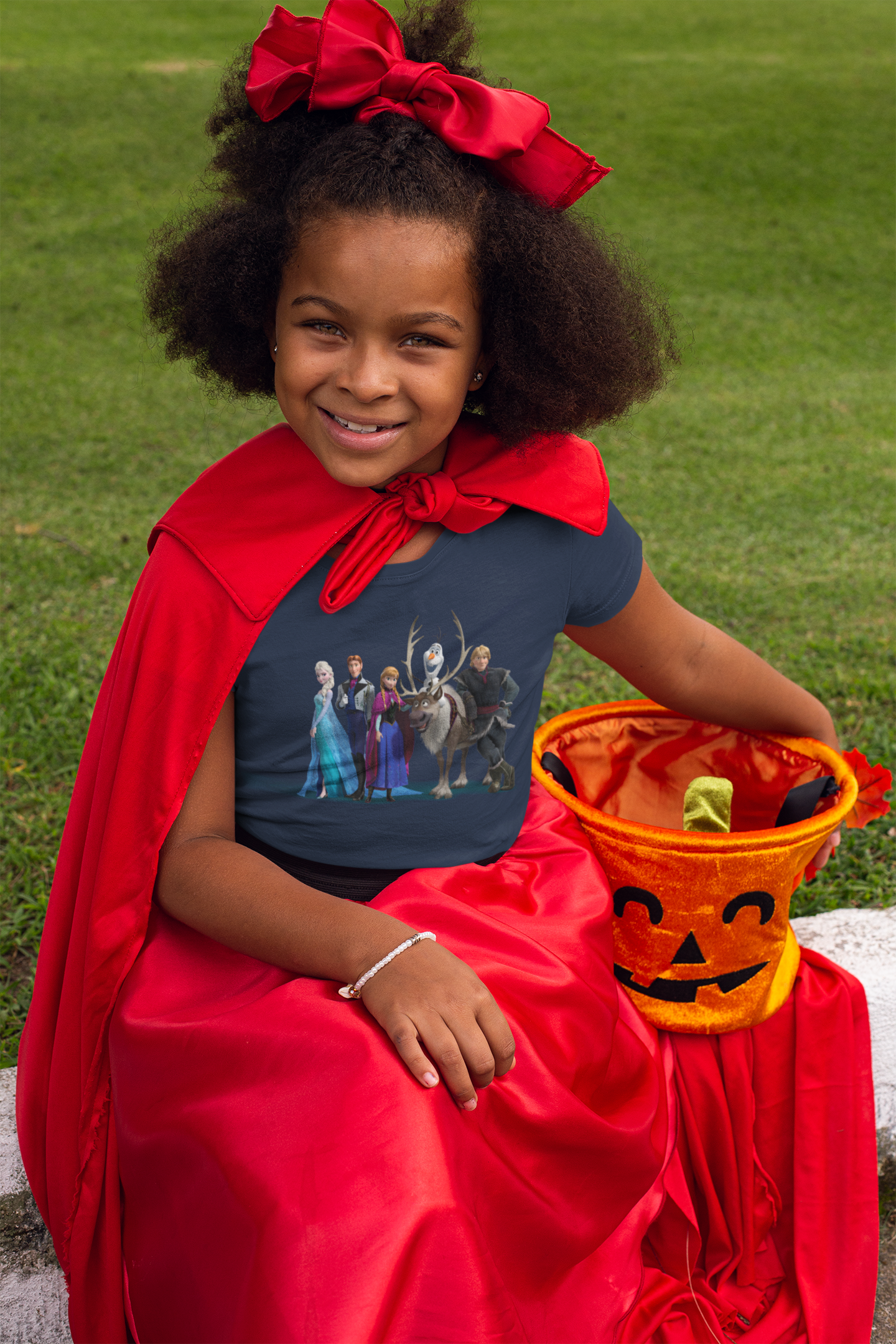 Cute Princess Half Sleeves T-Shirt For Girls -FunkyTeesClub