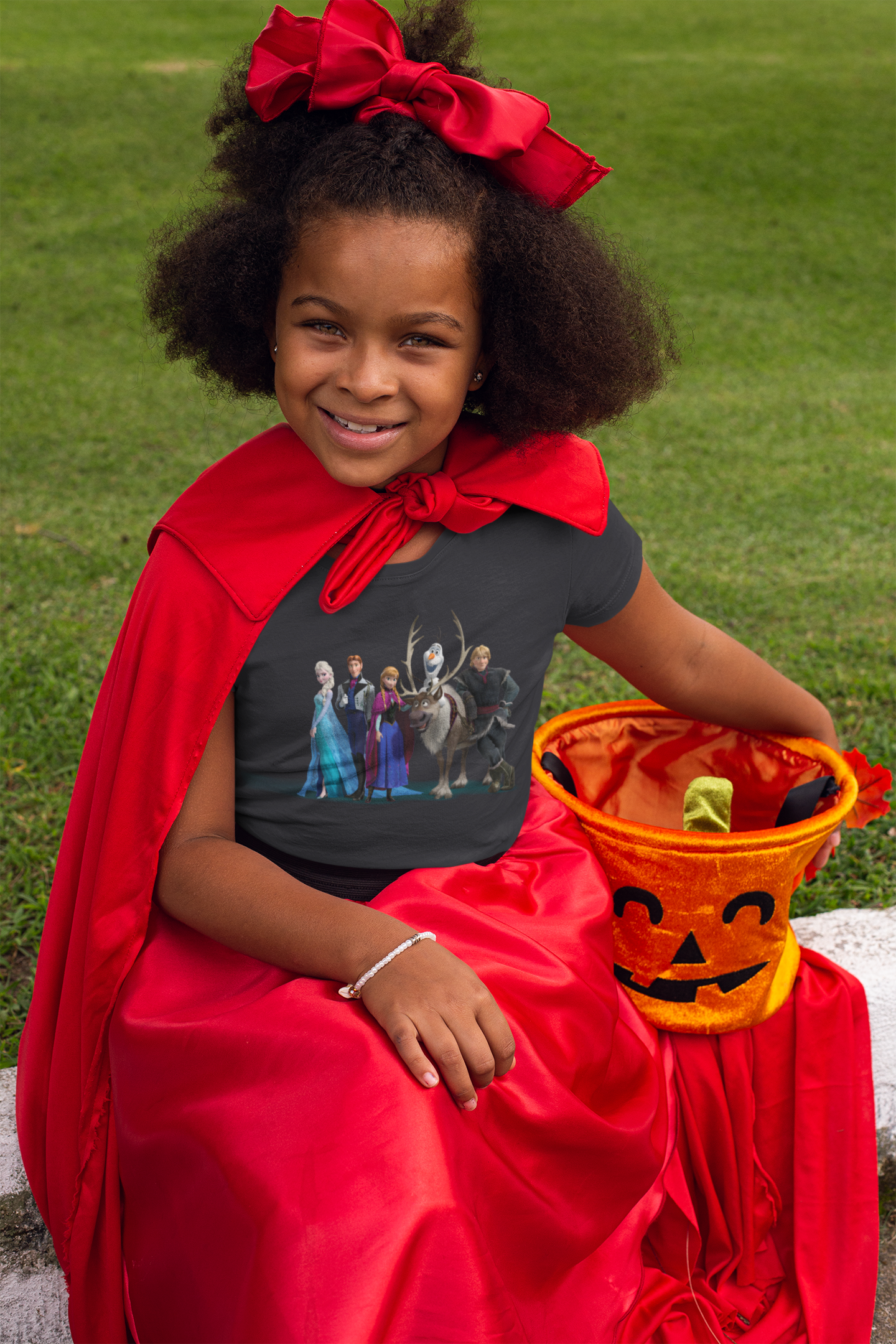 Cute Princess Half Sleeves T-Shirt For Girls -FunkyTeesClub