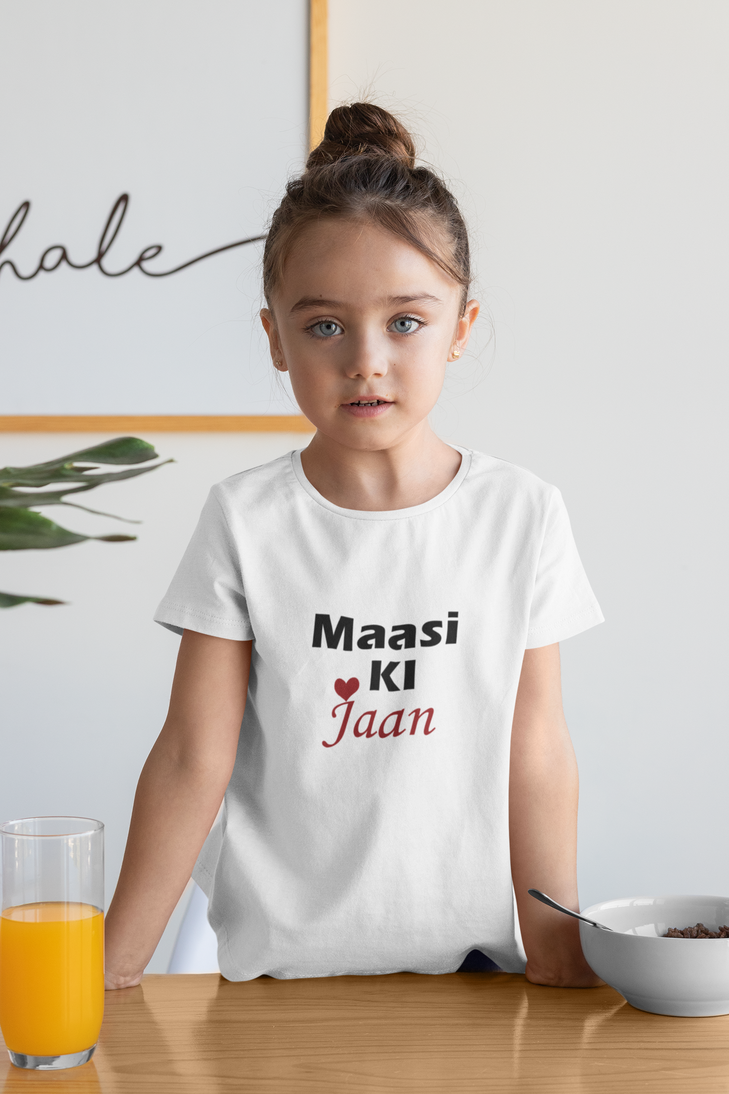 Maasi Ki Jaan Half Sleeves T-Shirt For Girls -FunkyTeesClub