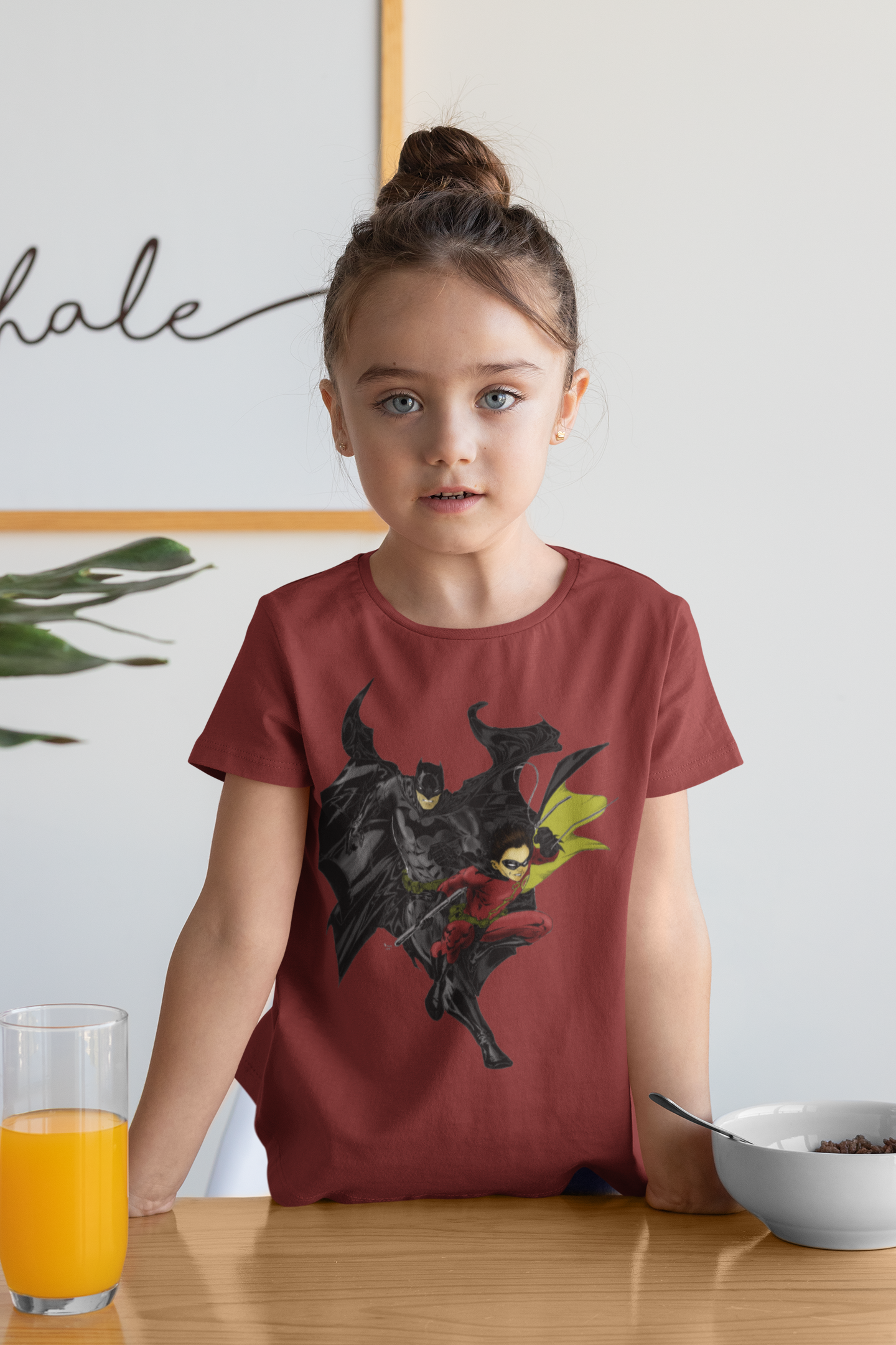 Superhero Half Sleeves T-Shirt For Girls -FunkyTeesClub