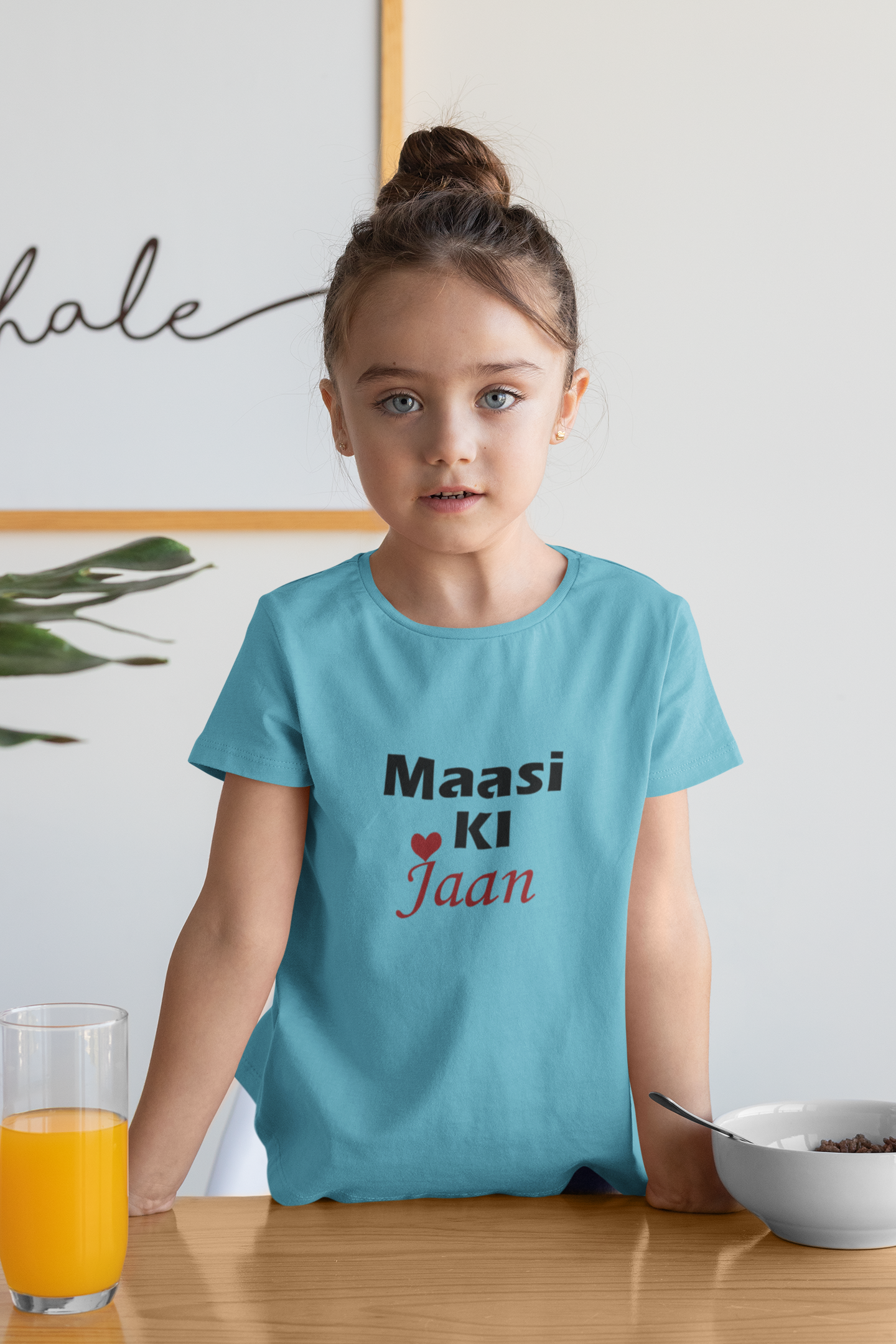 Maasi Ki Jaan Half Sleeves T-Shirt For Girls -FunkyTeesClub