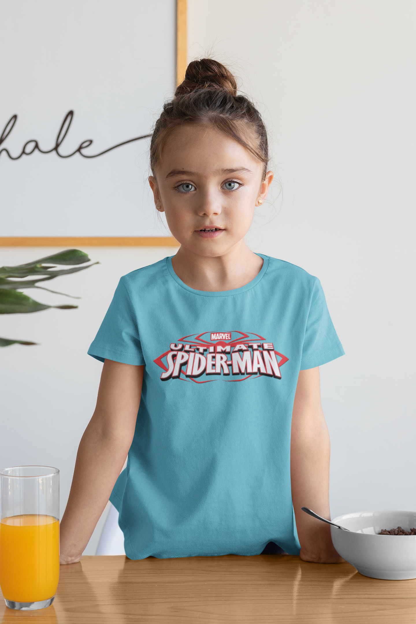 Cute Cartoon Half Sleeves T-Shirt For Girls -FunkyTeesClub
