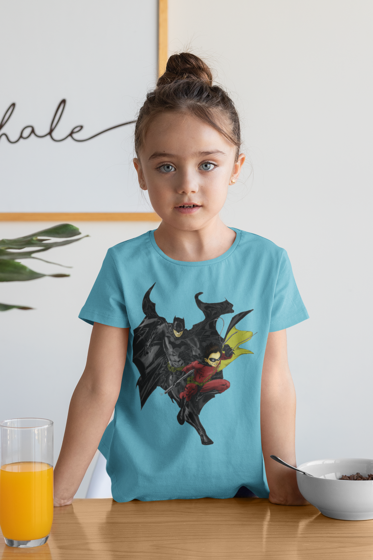 Superhero Half Sleeves T-Shirt For Girls -FunkyTeesClub