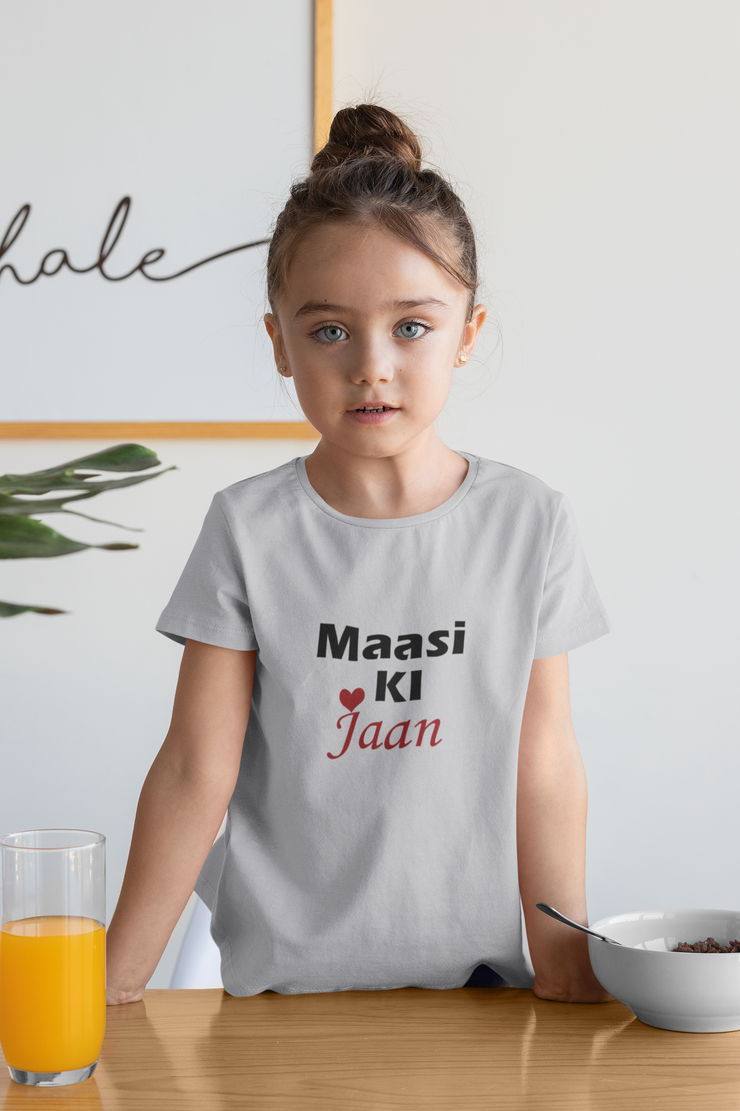 Maasi Ki Jaan Half Sleeves T-Shirt For Girls -FunkyTeesClub