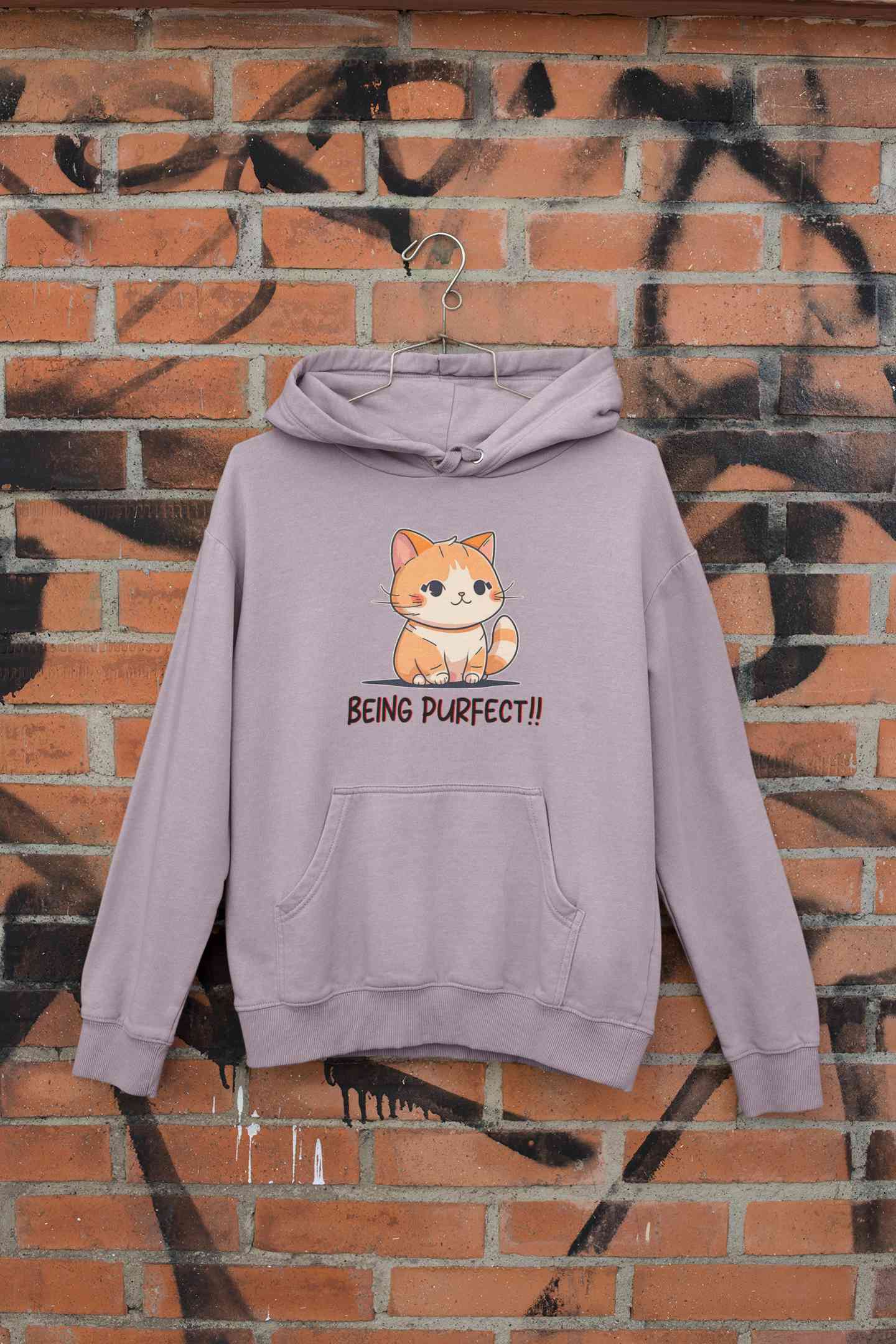 Being Purfect Men Hoodies-FunkyTeesClub