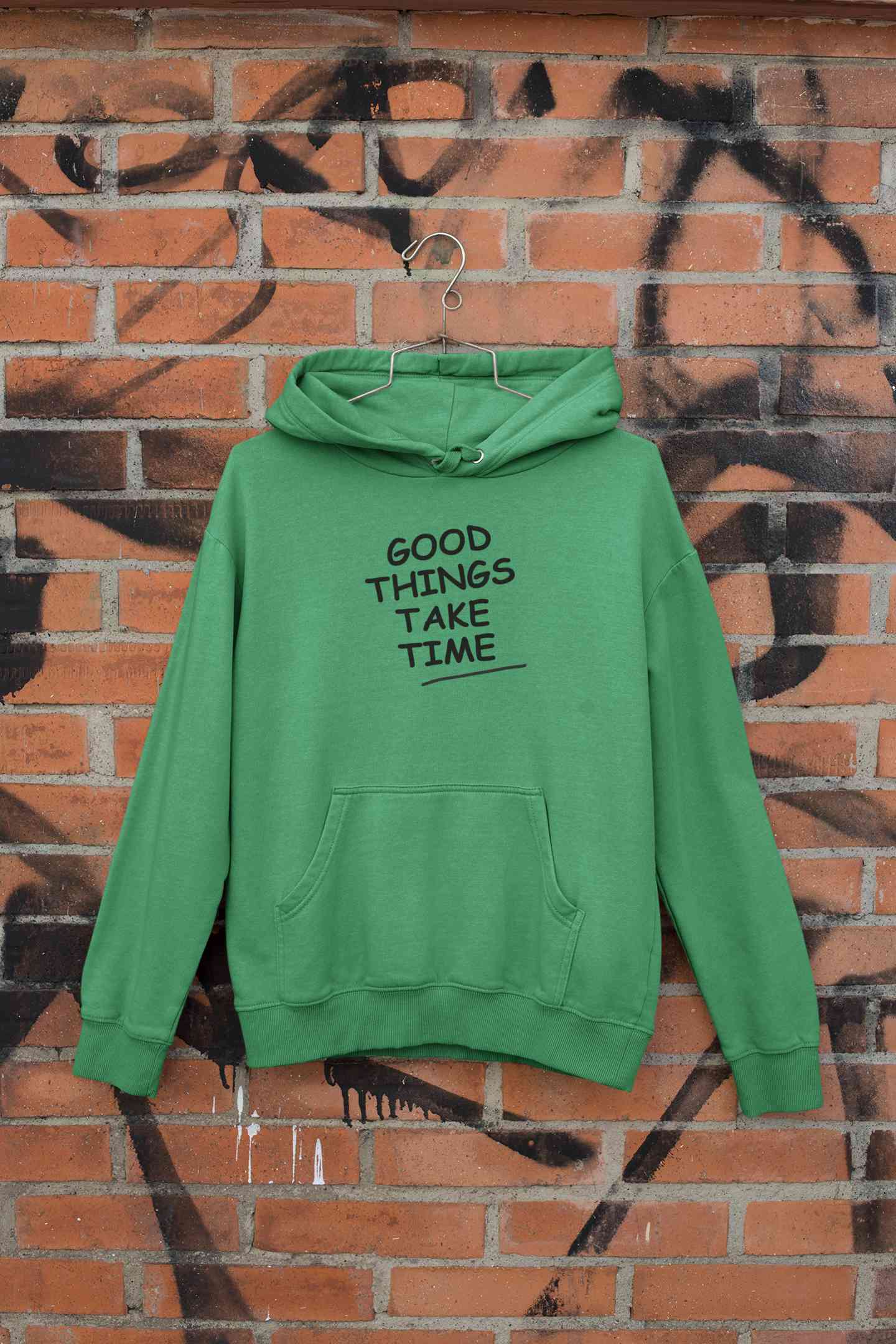 Good Things Take Time Quotes Men Hoodies-FunkyTeesClub