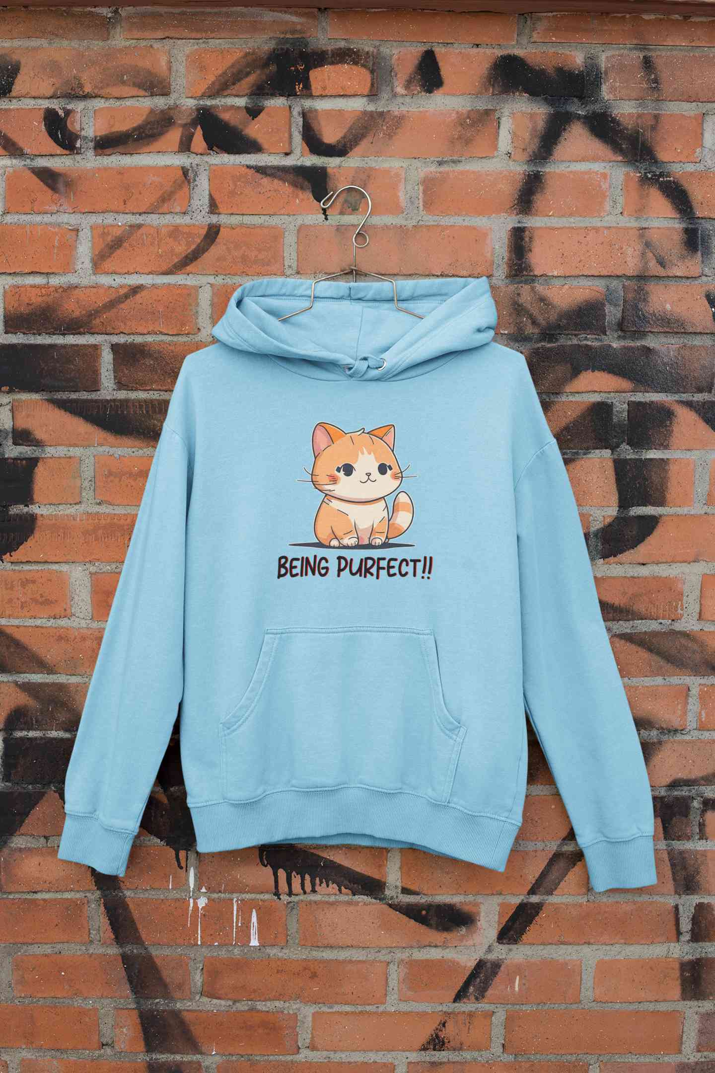 Being Purfect Men Hoodies-FunkyTeesClub