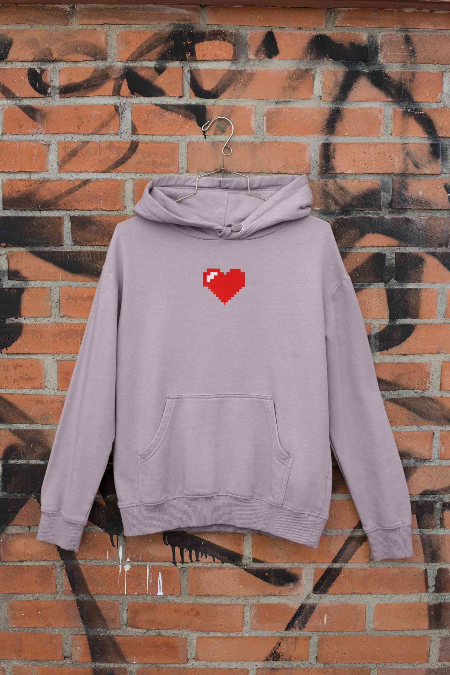 8 Bit Heart Minimals Men Hoodies-FunkyTeesClub