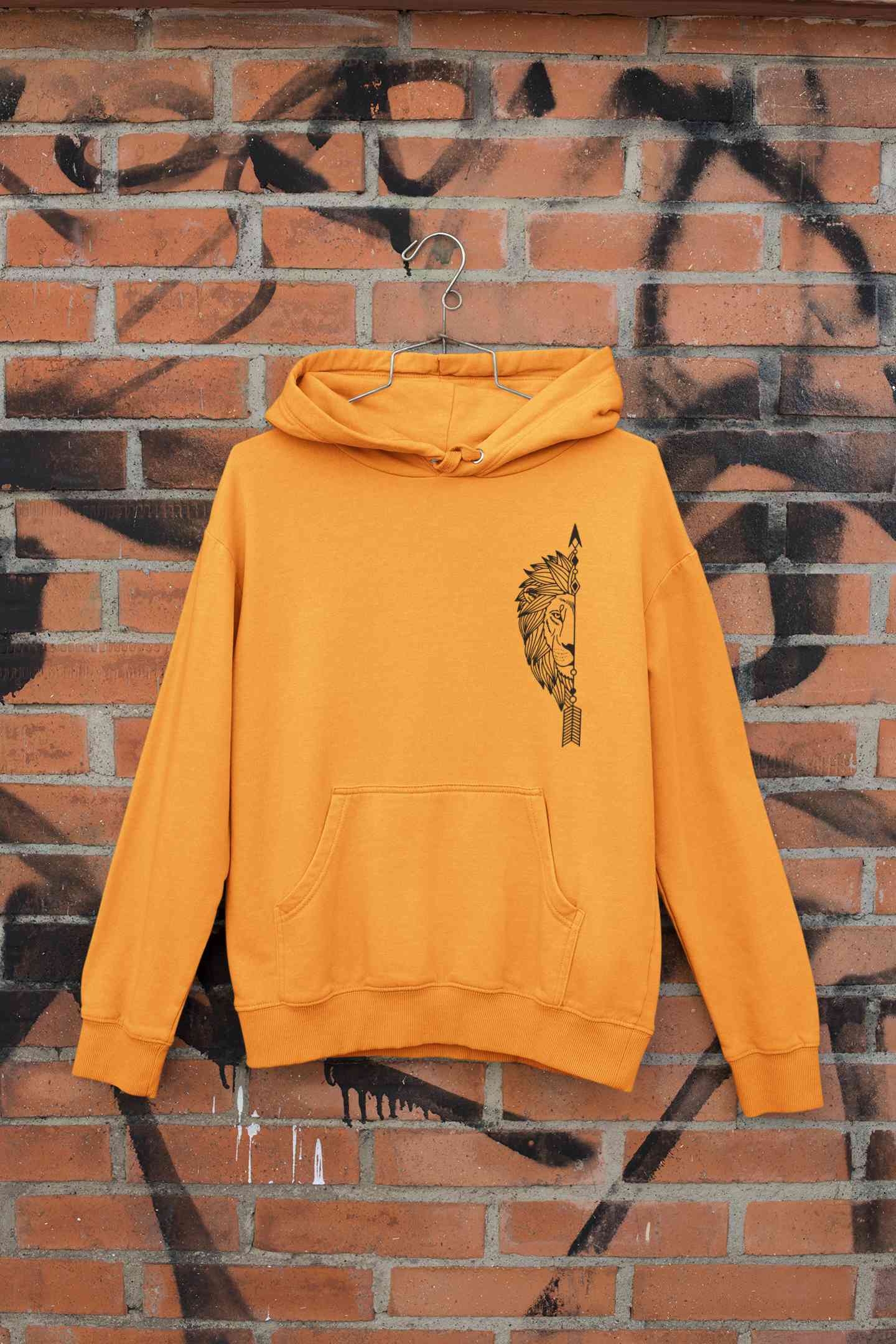 Lion and Lioness Couples Lovey Dovey Hoodie-FunkyTeesClub