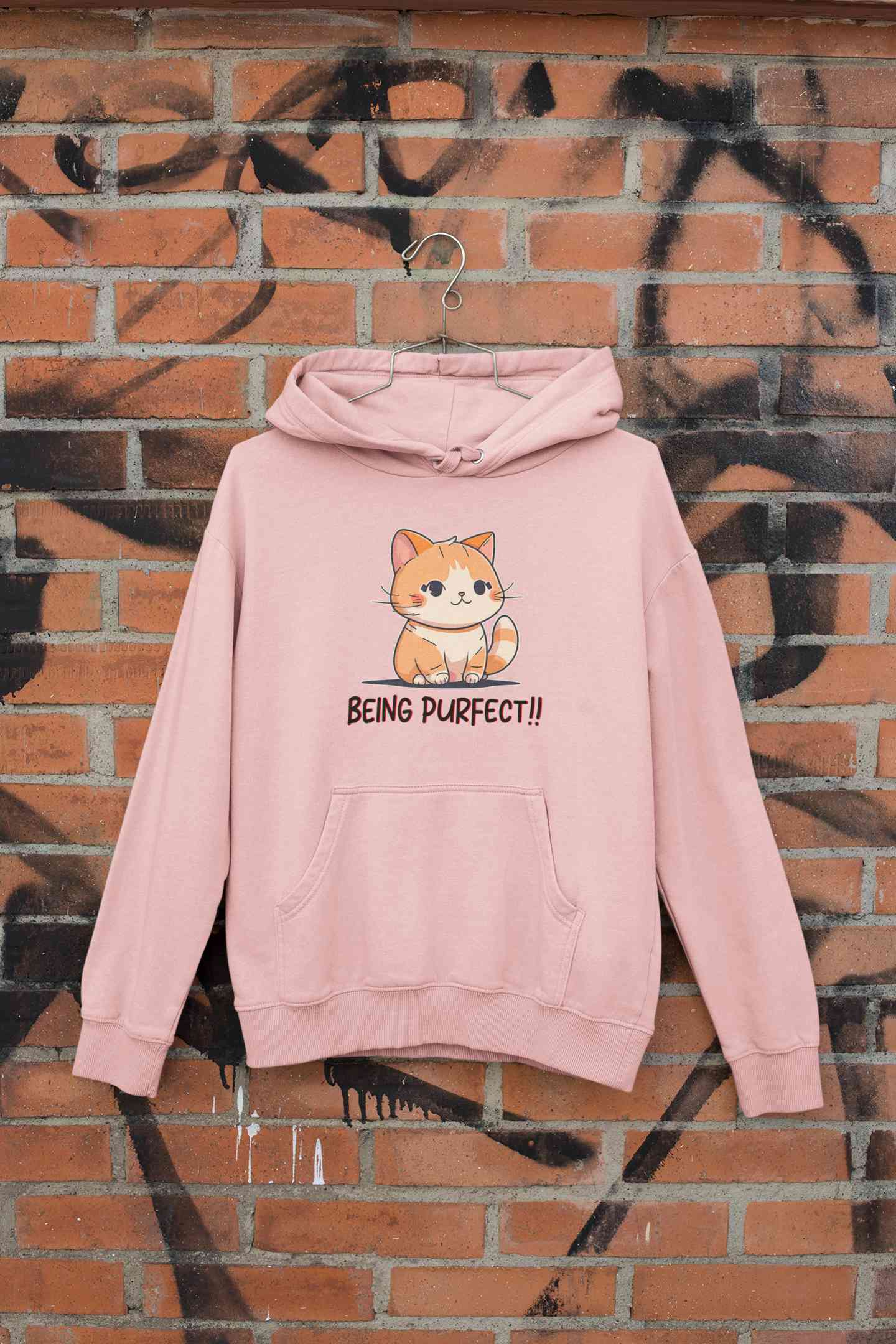 Being Purfect Men Hoodies-FunkyTeesClub