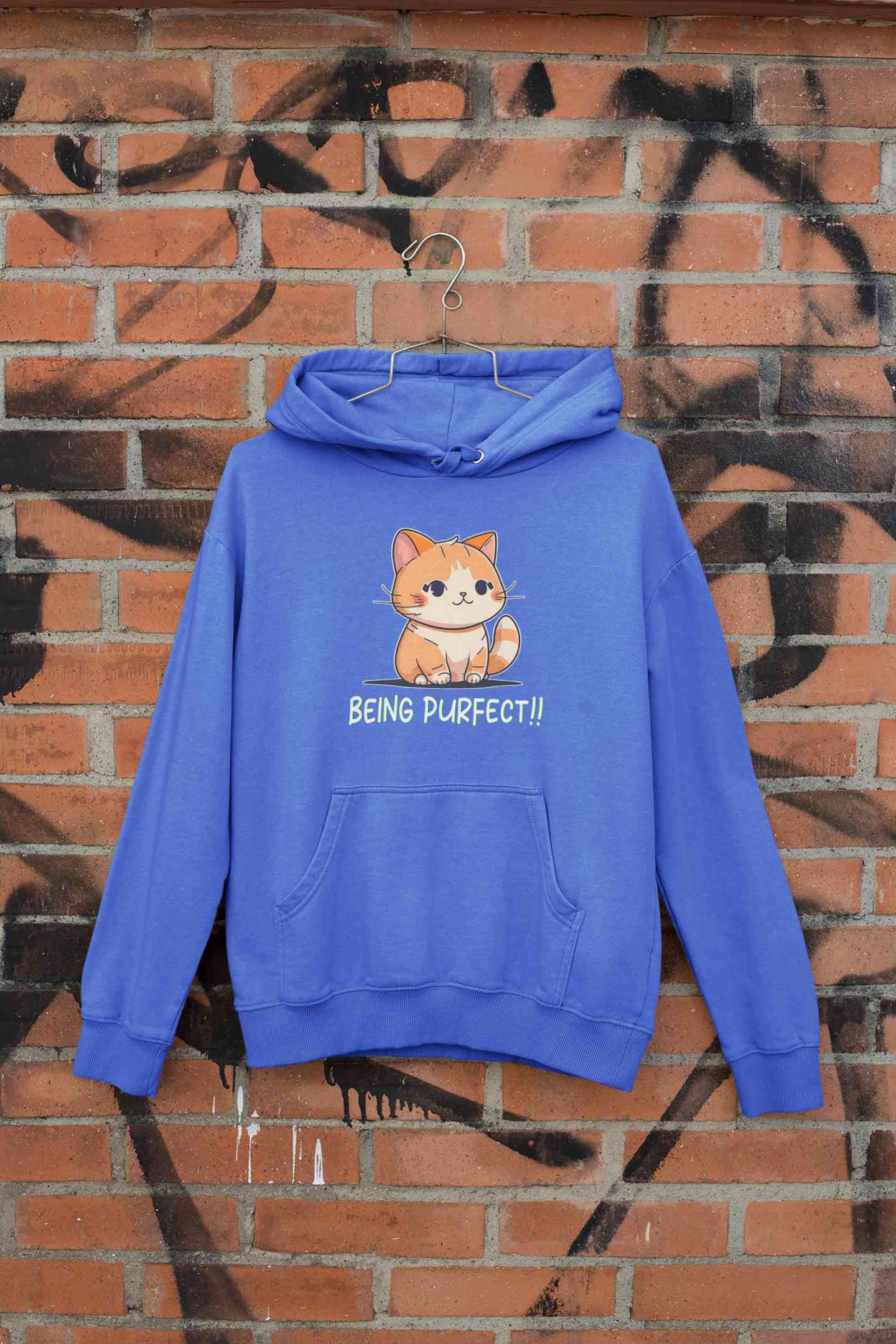 Being Purfect Men Hoodies-FunkyTeesClub