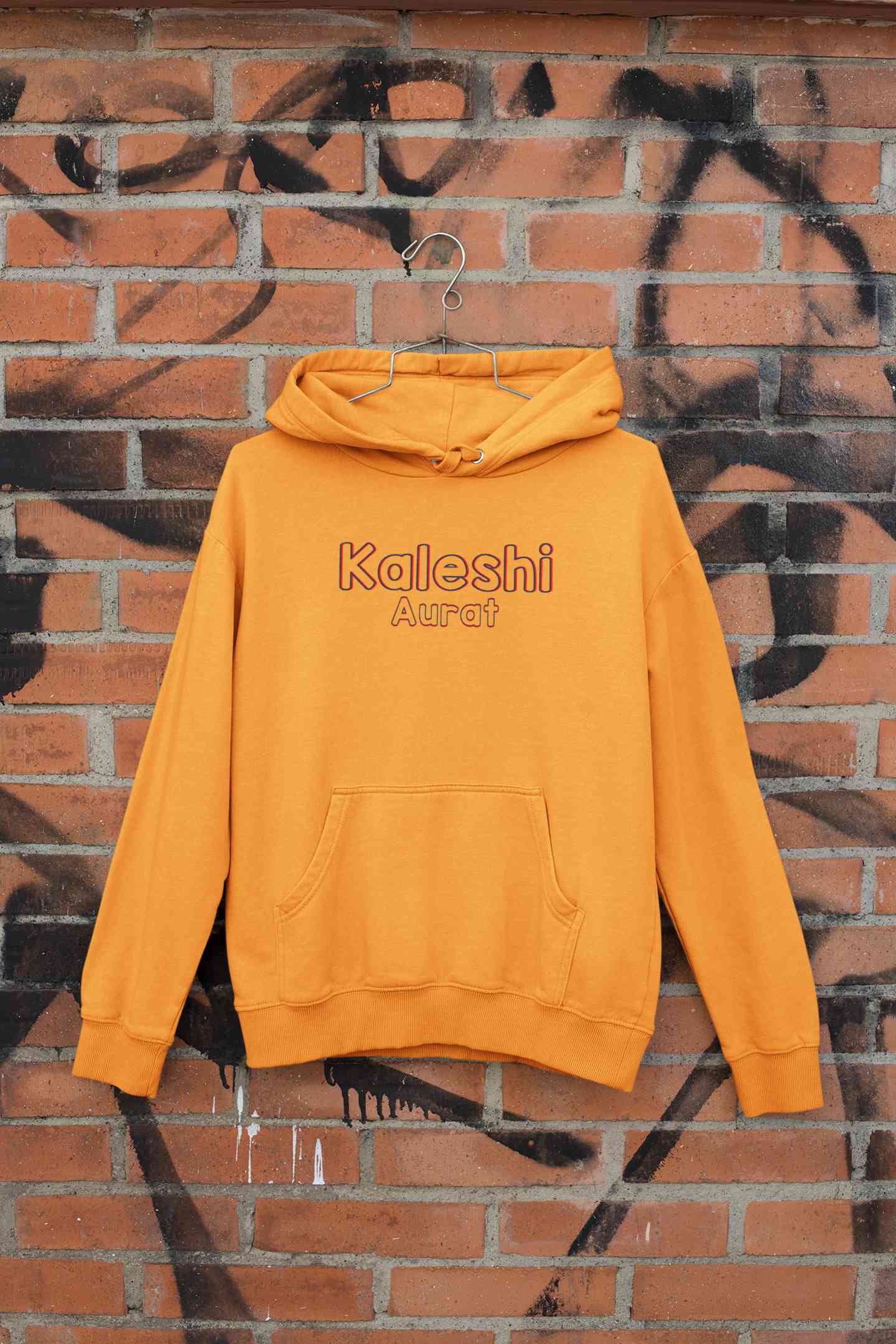Calm Aadmi Kaleshi Aurat Lovey Dovey Couple Hoodie-FunkyTeesClub