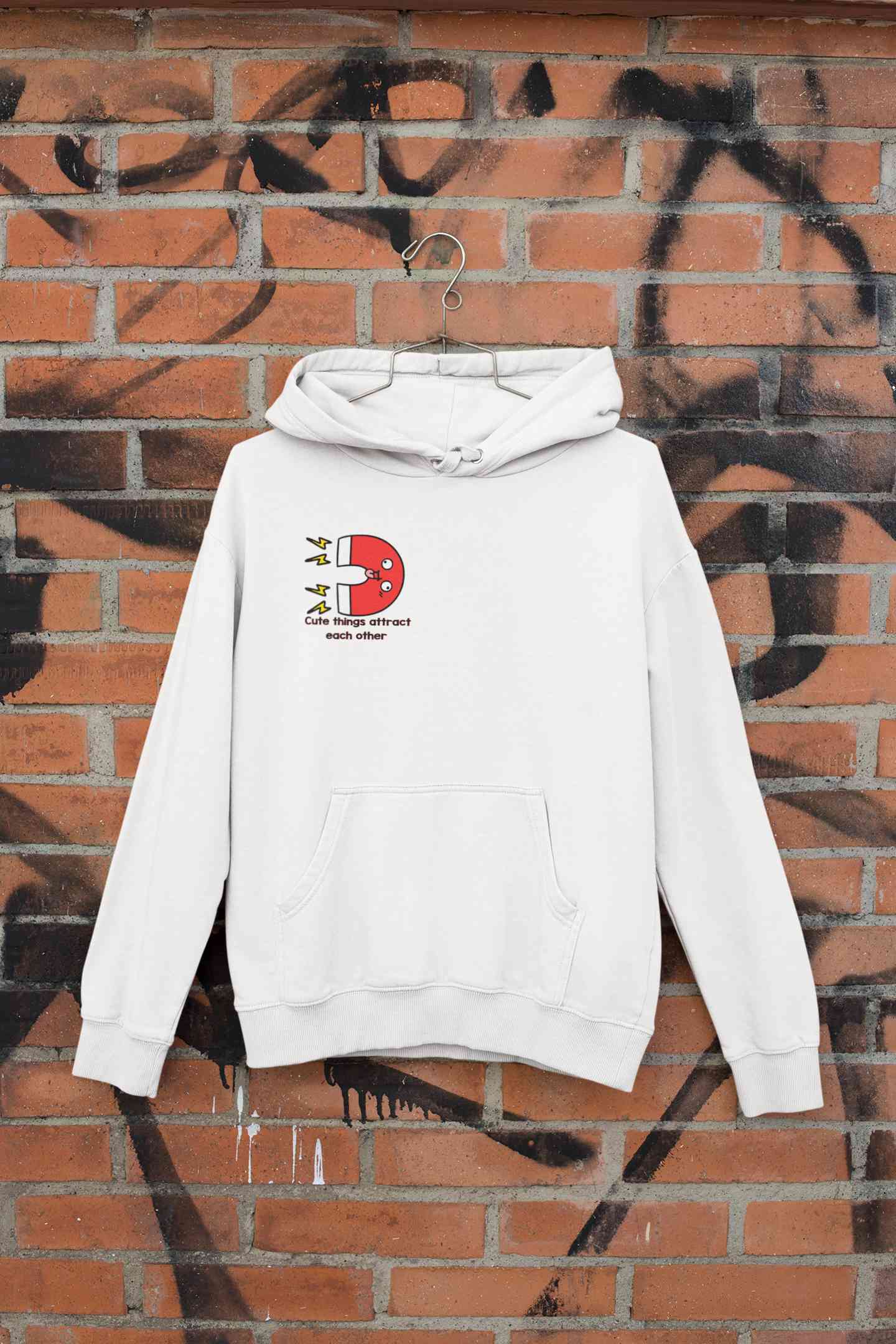 Cute Things Couples Lovey Dovey Hoodie-FunkyTeesClub