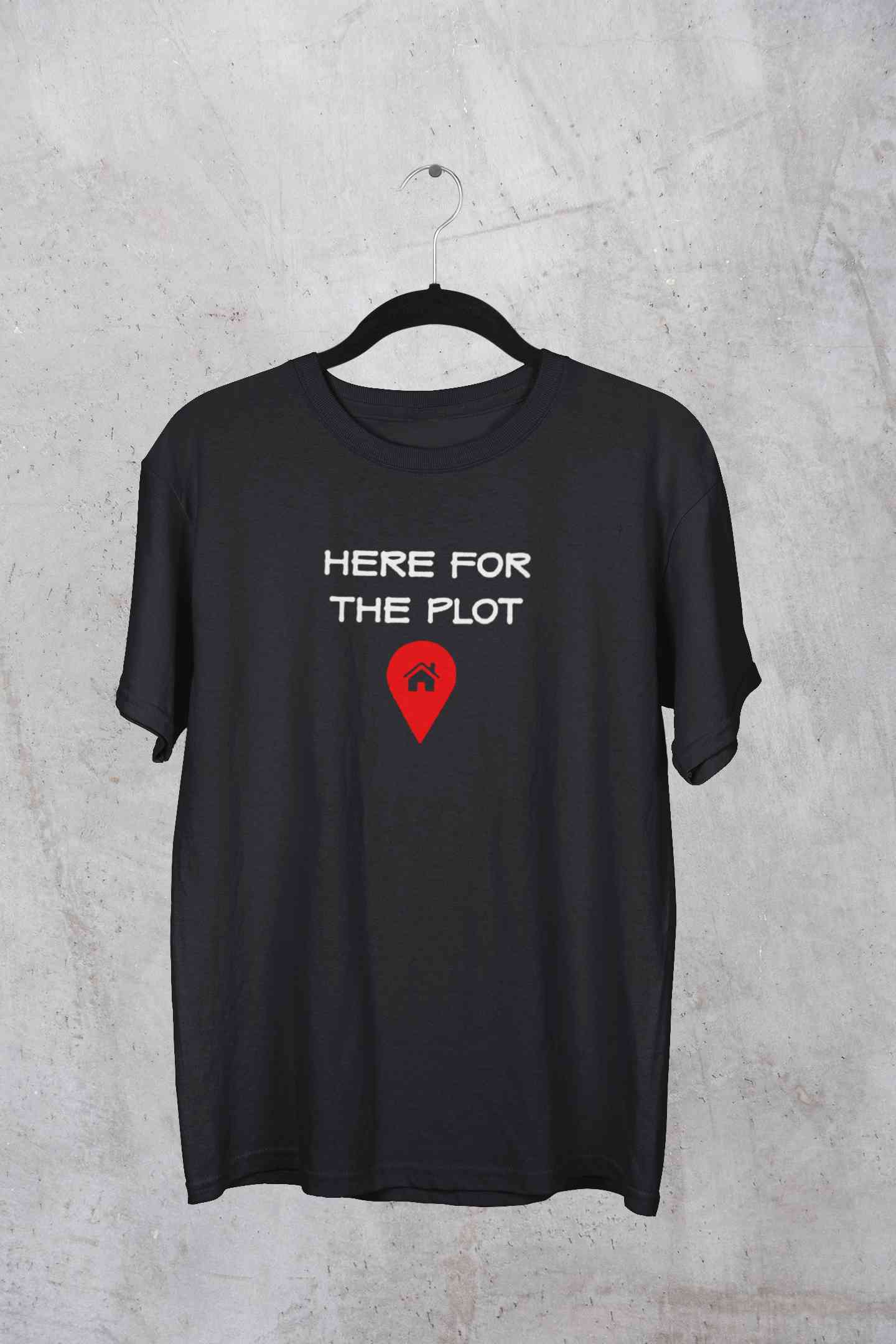 For The Plot Mens Half Sleeves T-shirt- FunkyTeesClub