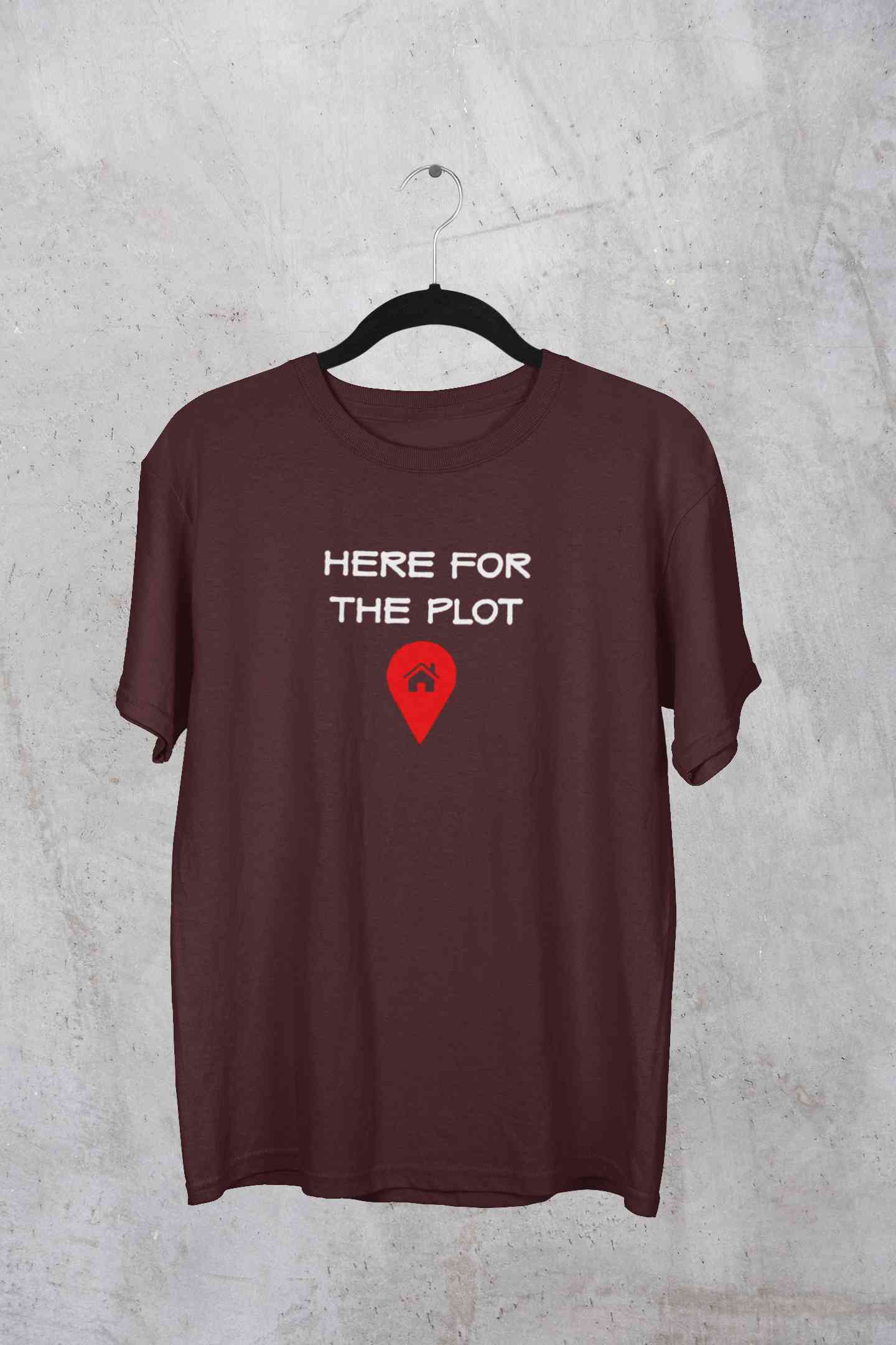 For The Plot Mens Half Sleeves T-shirt- FunkyTeesClub