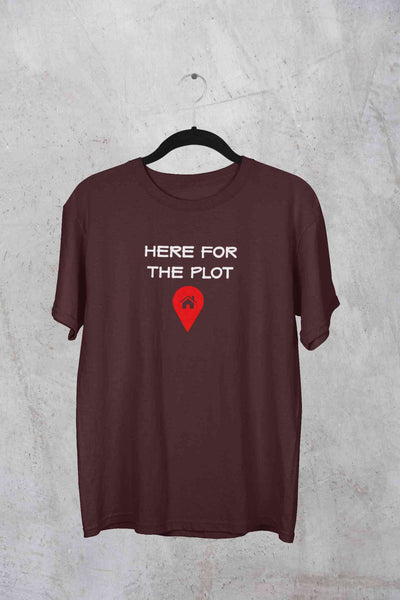 For The Plot Mens Half Sleeves T-shirt- FunkyTeesClub