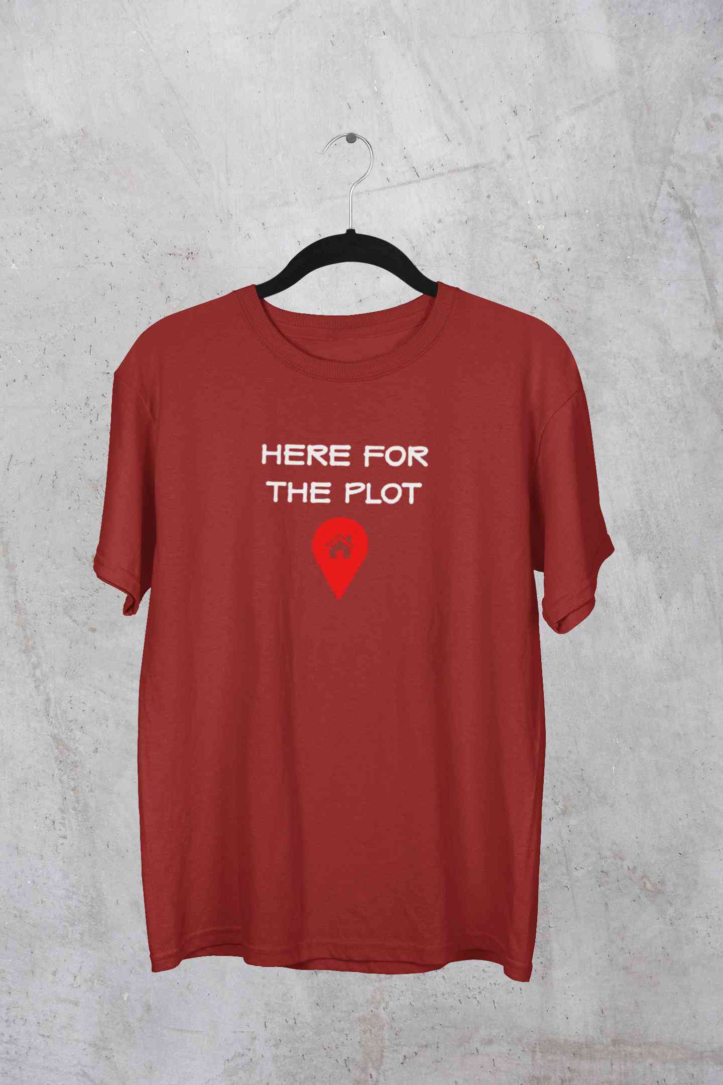For The Plot Mens Half Sleeves T-shirt- FunkyTeesClub