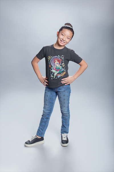 Cute Princess Half Sleeves T-Shirt For Girls -FunkyTeesClub