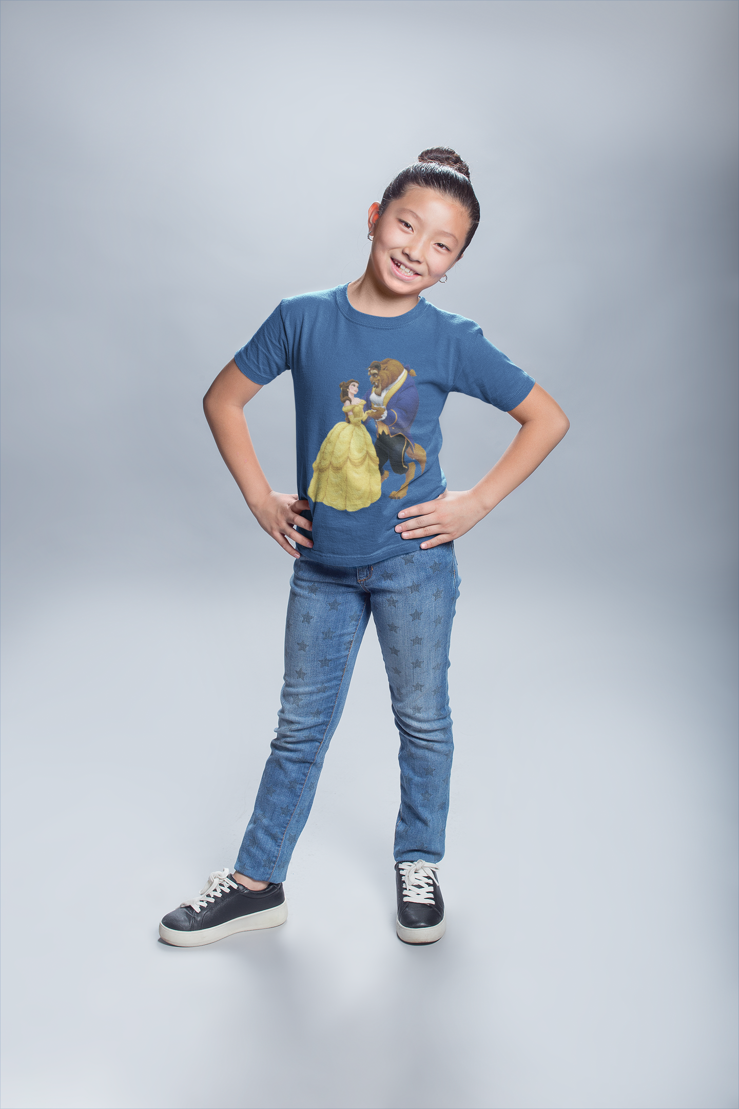 Cute Princess Half Sleeves T-Shirt For Girls -FunkyTeesClub