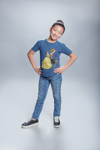 Cute Princess Half Sleeves T-Shirt For Girls -FunkyTeesClub