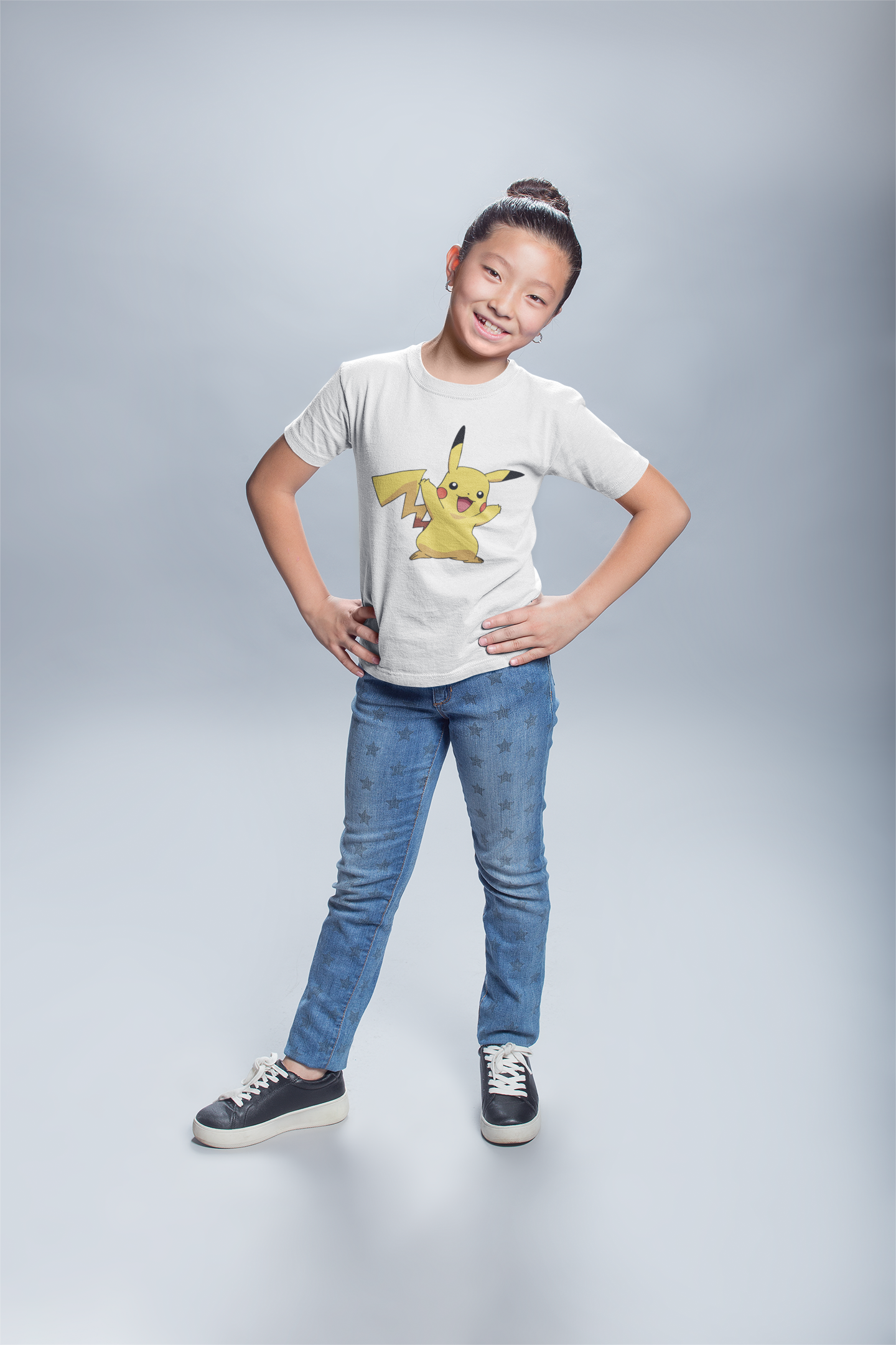Cute Cartoon Half Sleeves T-Shirt For Girls -FunkyTeesClub