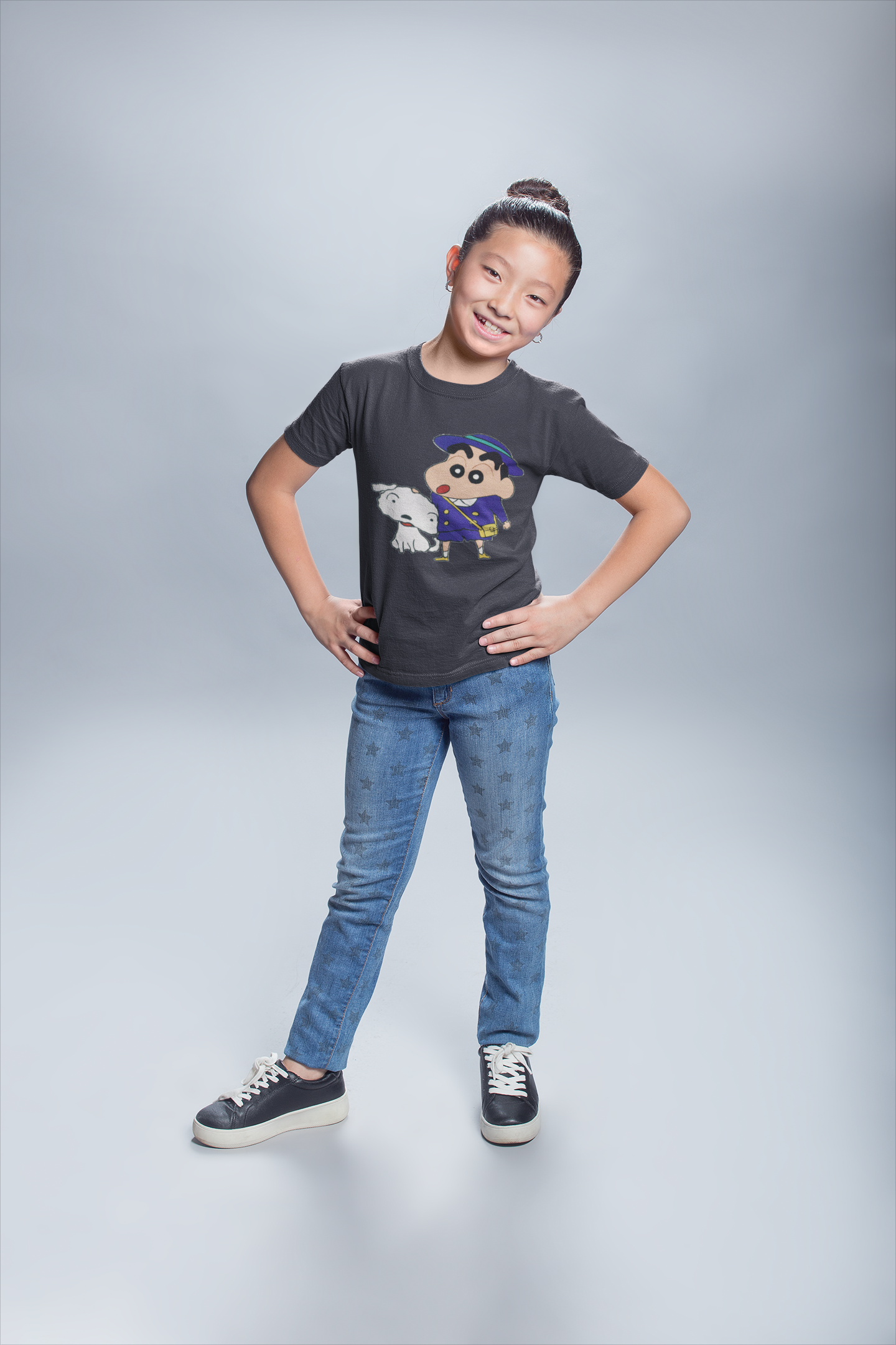 Cute Cartoon Half Sleeves T-Shirt For Girls -FunkyTeesClub