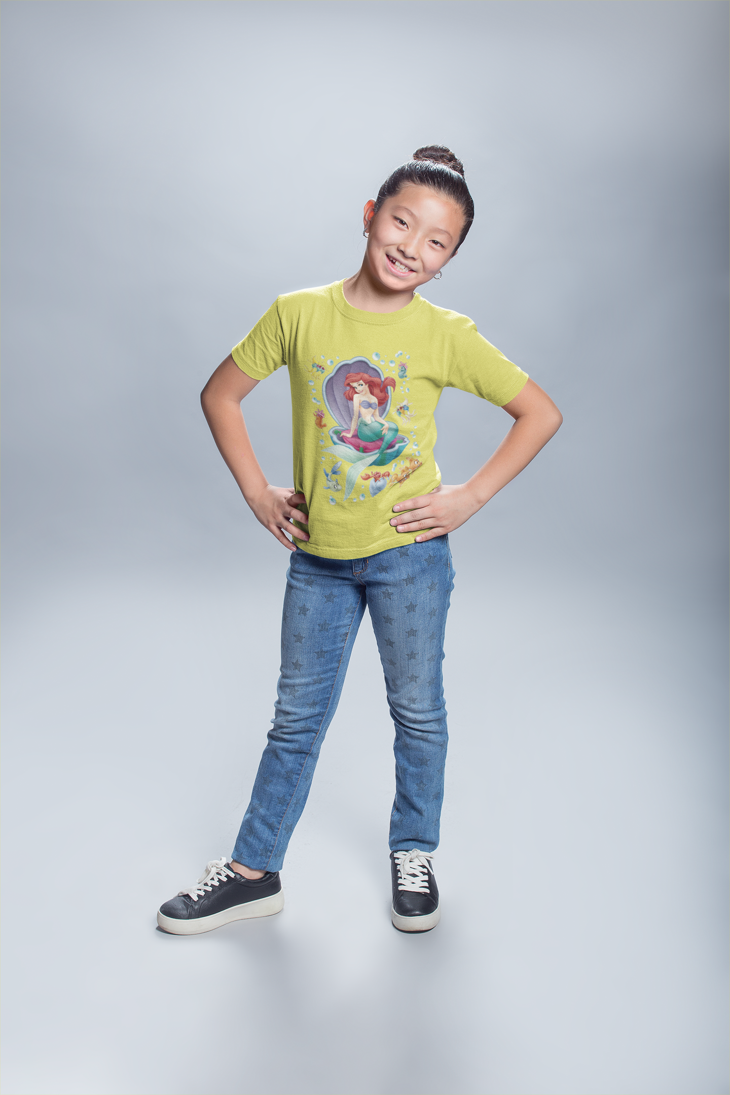 Cute Princess Half Sleeves T-Shirt For Girls -FunkyTeesClub