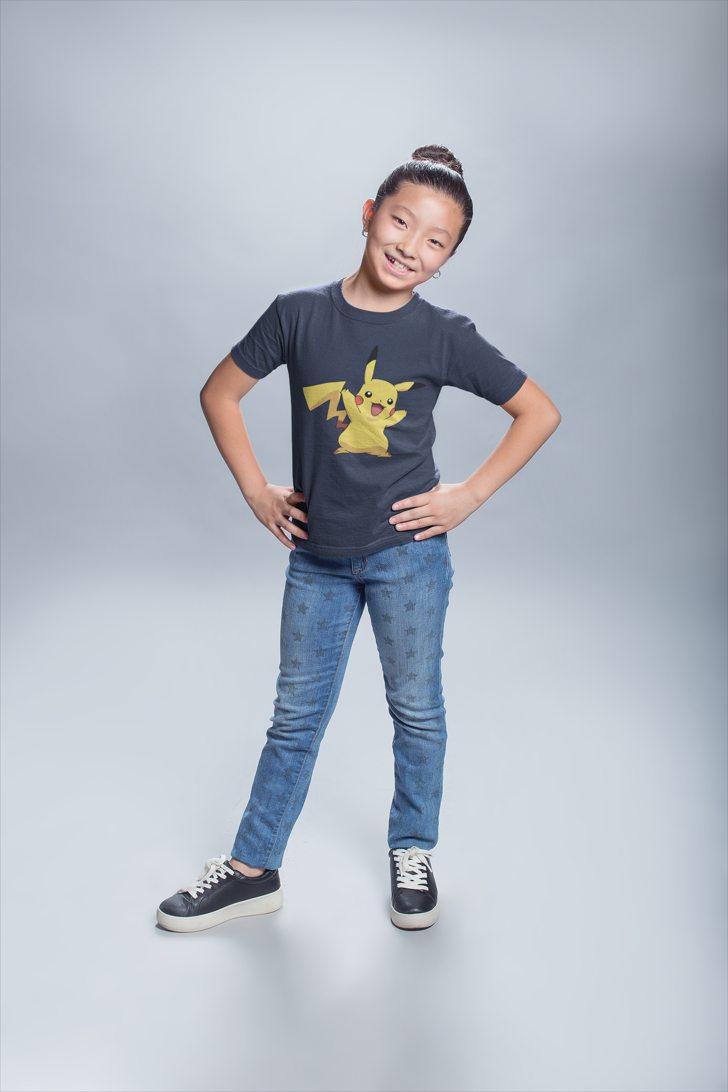 Cute Cartoon Half Sleeves T-Shirt For Girls -FunkyTeesClub