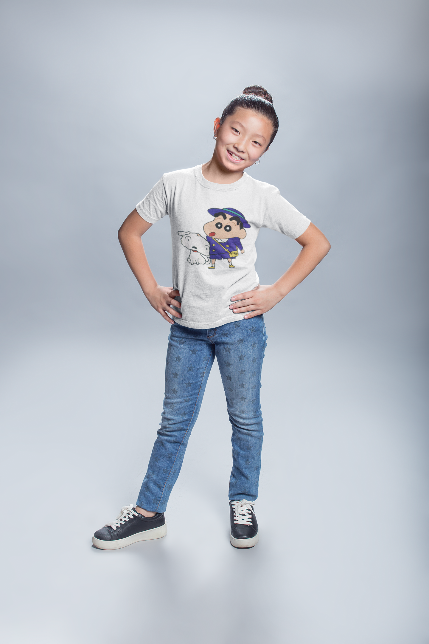 Cute Cartoon Half Sleeves T-Shirt For Girls -FunkyTeesClub