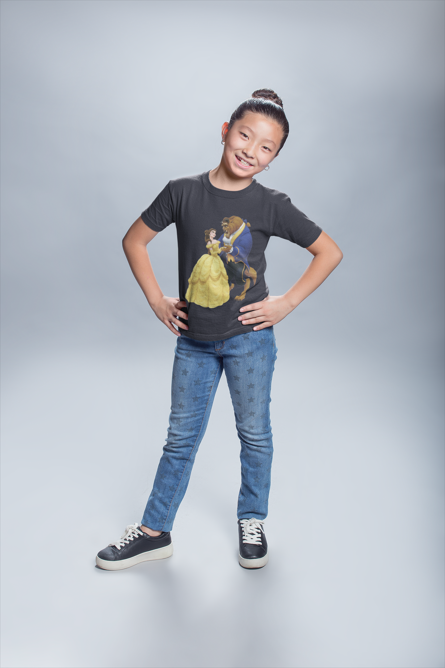 Cute Princess Half Sleeves T-Shirt For Girls -FunkyTeesClub