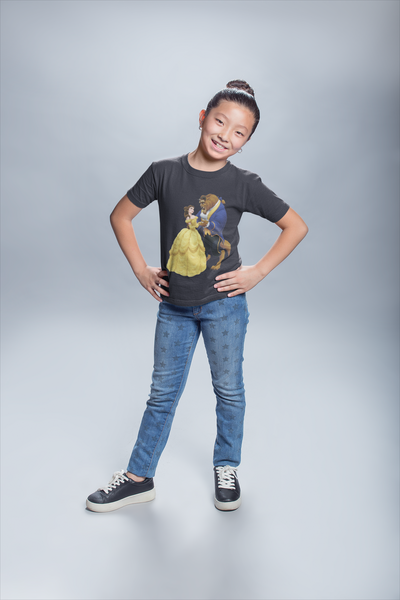 Cute Princess Half Sleeves T-Shirt For Girls -FunkyTeesClub