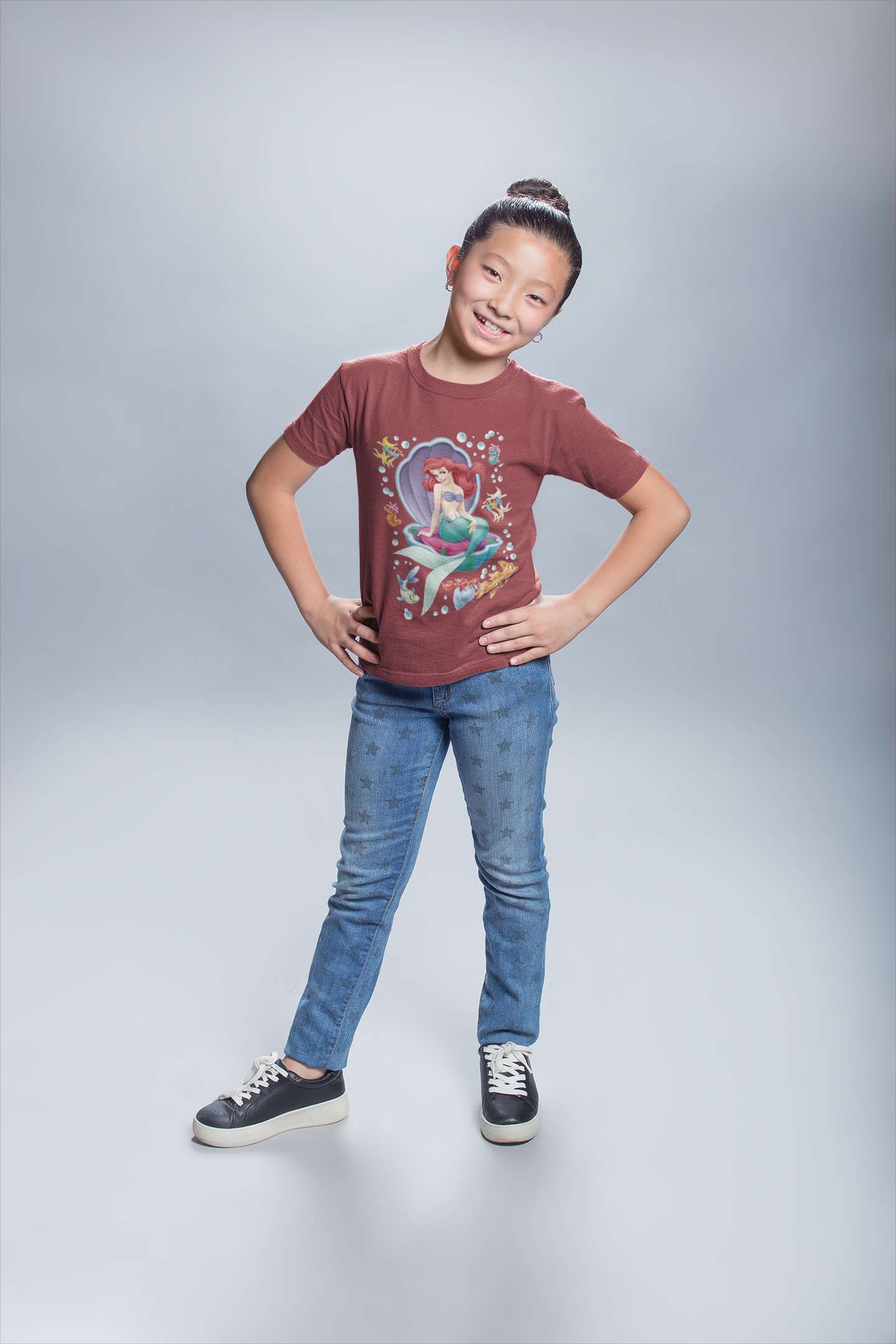 Cute Princess Half Sleeves T-Shirt For Girls -FunkyTeesClub