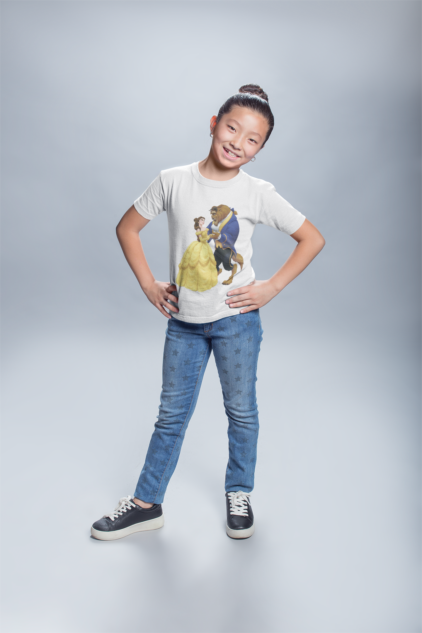 Cute Princess Half Sleeves T-Shirt For Girls -FunkyTeesClub