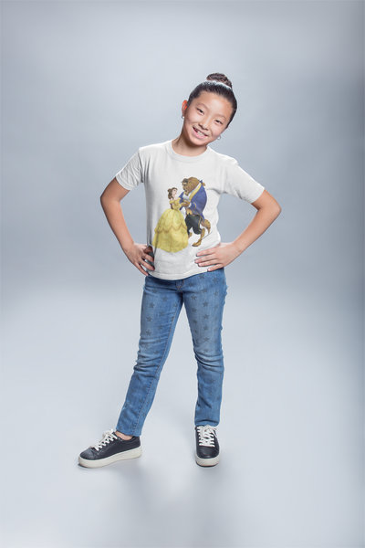 Cute Princess Half Sleeves T-Shirt For Girls -FunkyTeesClub
