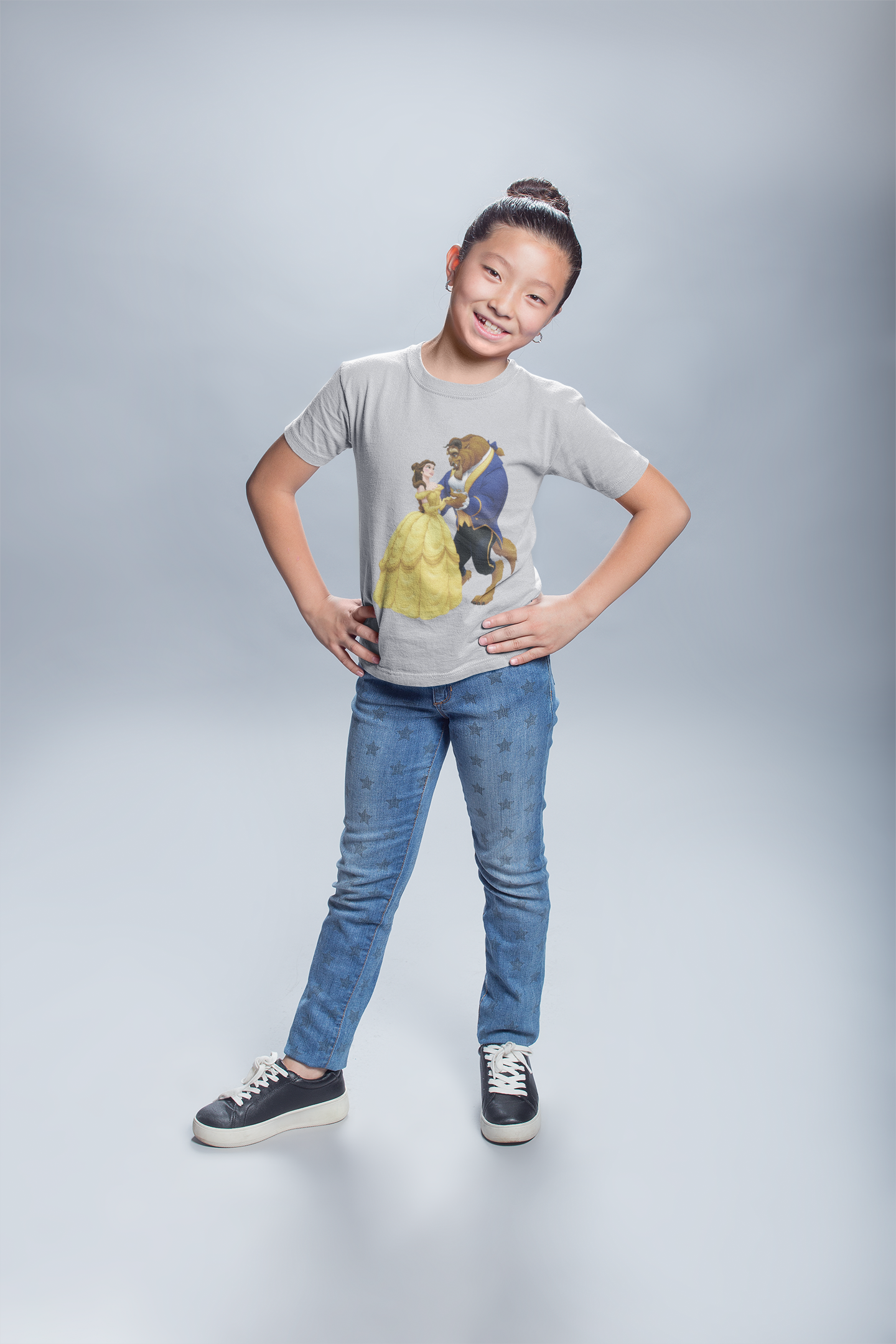Cute Princess Half Sleeves T-Shirt For Girls -FunkyTeesClub