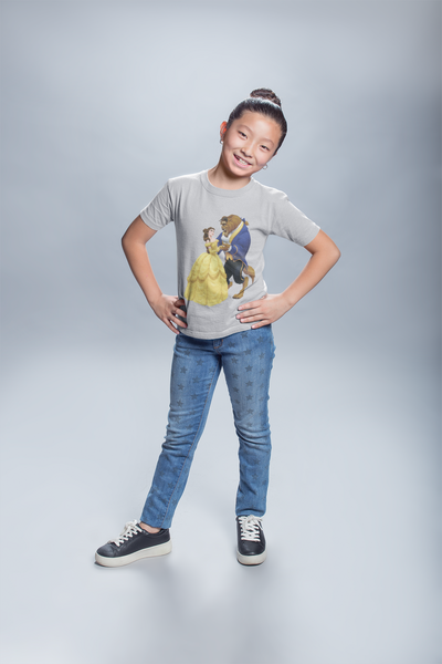 Cute Princess Half Sleeves T-Shirt For Girls -FunkyTeesClub