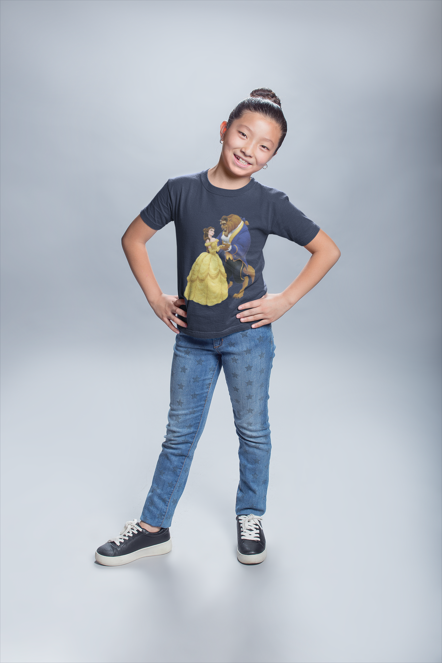 Cute Princess Half Sleeves T-Shirt For Girls -FunkyTeesClub