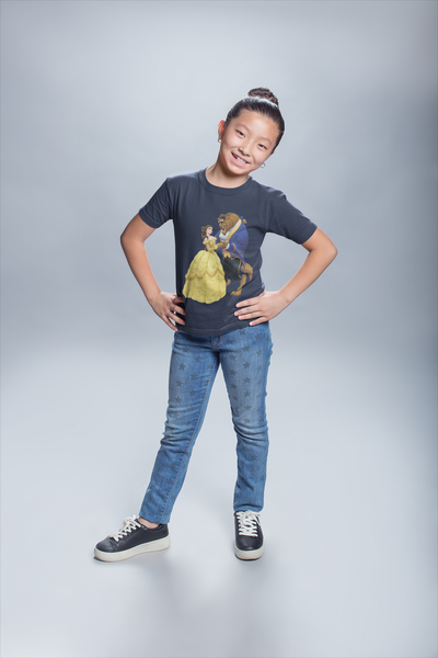 Cute Princess Half Sleeves T-Shirt For Girls -FunkyTeesClub