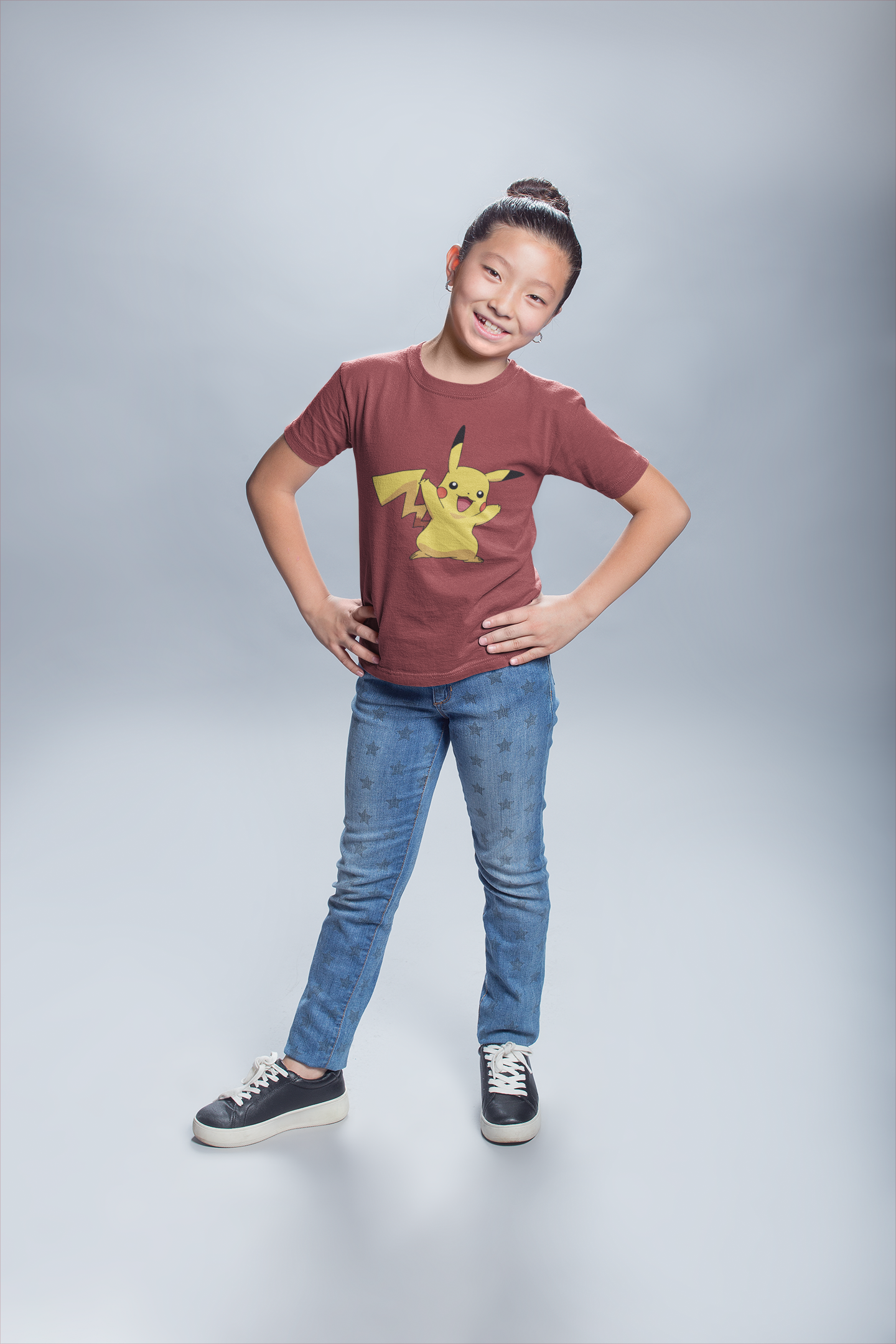 Cute Cartoon Half Sleeves T-Shirt For Girls -FunkyTeesClub