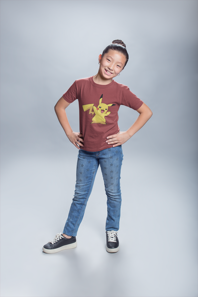 Cute Cartoon Half Sleeves T-Shirt For Girls -FunkyTeesClub