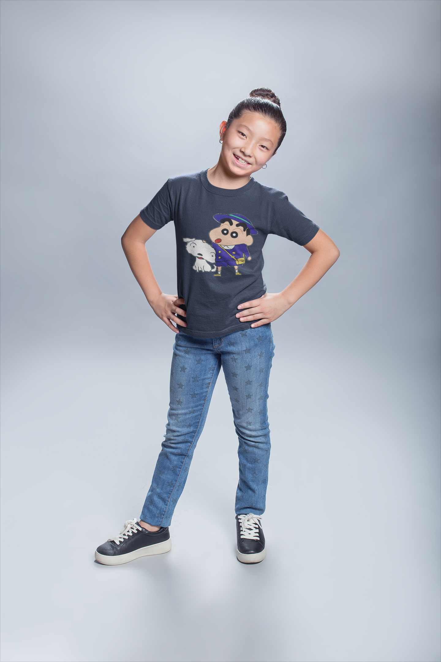 Cute Cartoon Half Sleeves T-Shirt For Girls -FunkyTeesClub