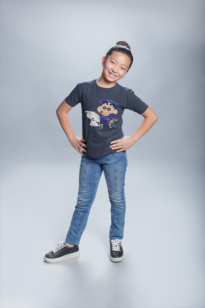 Cute Cartoon Half Sleeves T-Shirt For Girls -FunkyTeesClub