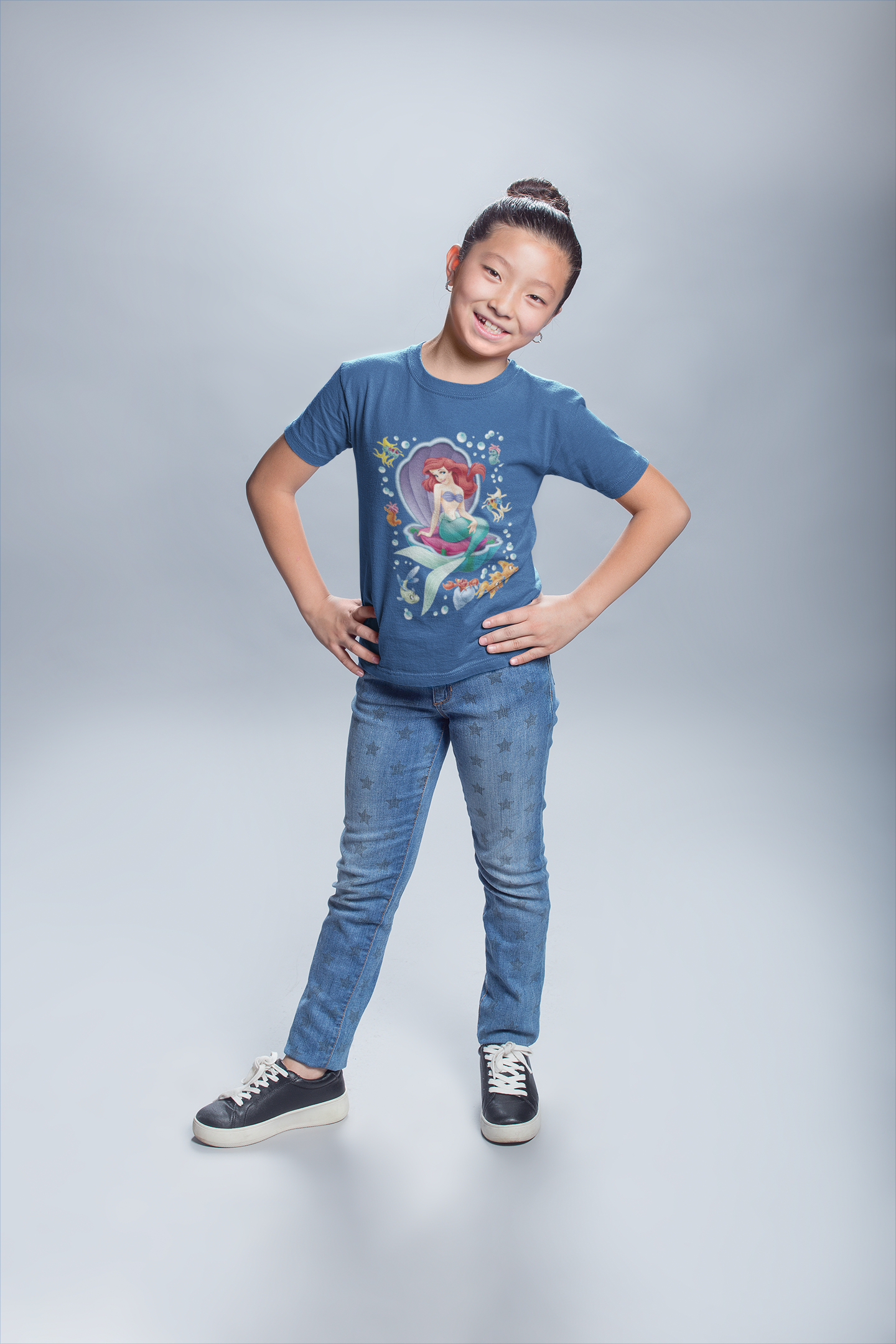 Cute Princess Half Sleeves T-Shirt For Girls -FunkyTeesClub