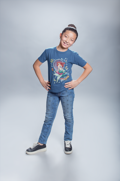 Cute Princess Half Sleeves T-Shirt For Girls -FunkyTeesClub