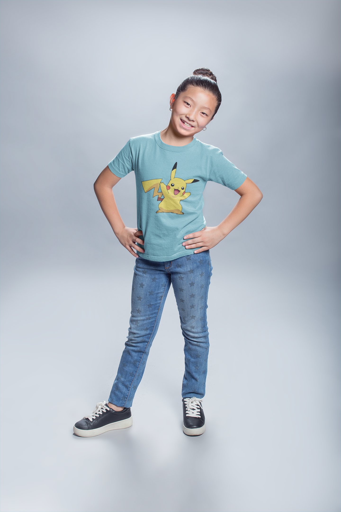 Cute Cartoon Half Sleeves T-Shirt For Girls -FunkyTeesClub