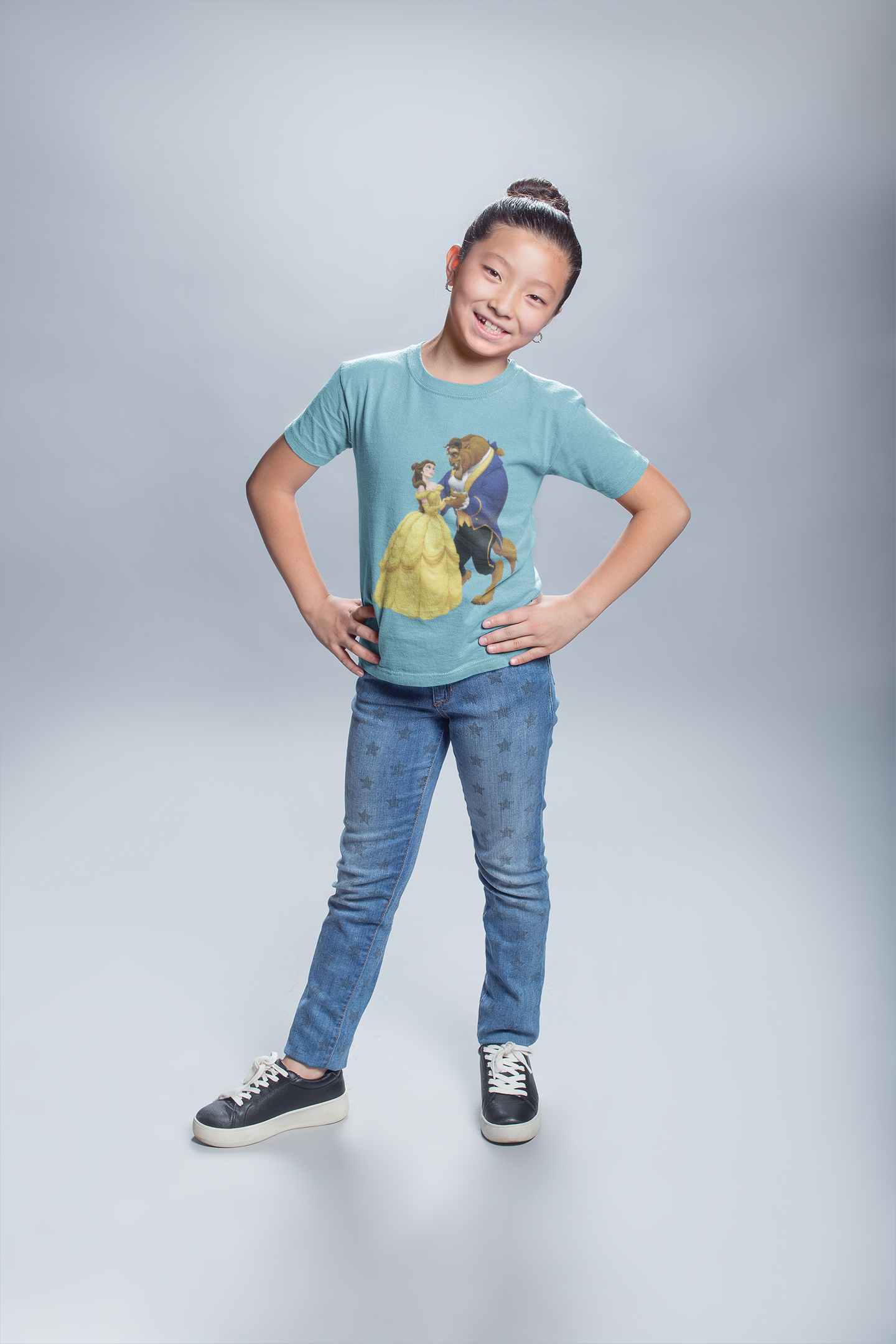 Cute Princess Half Sleeves T-Shirt For Girls -FunkyTeesClub