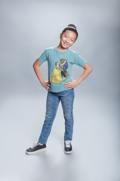 Cute Princess Half Sleeves T-Shirt For Girls -FunkyTeesClub