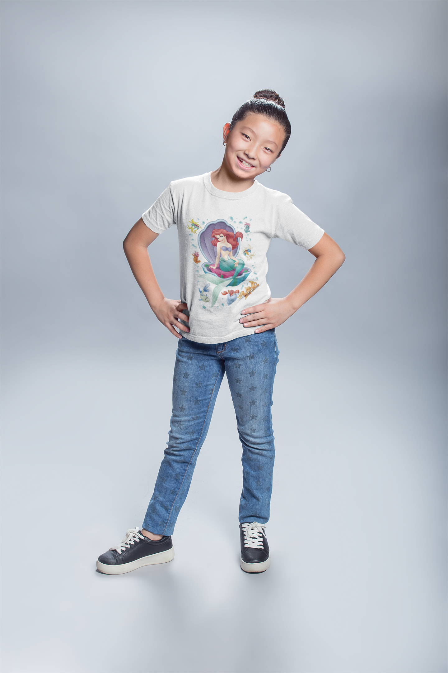 Cute Princess Half Sleeves T-Shirt For Girls -FunkyTeesClub
